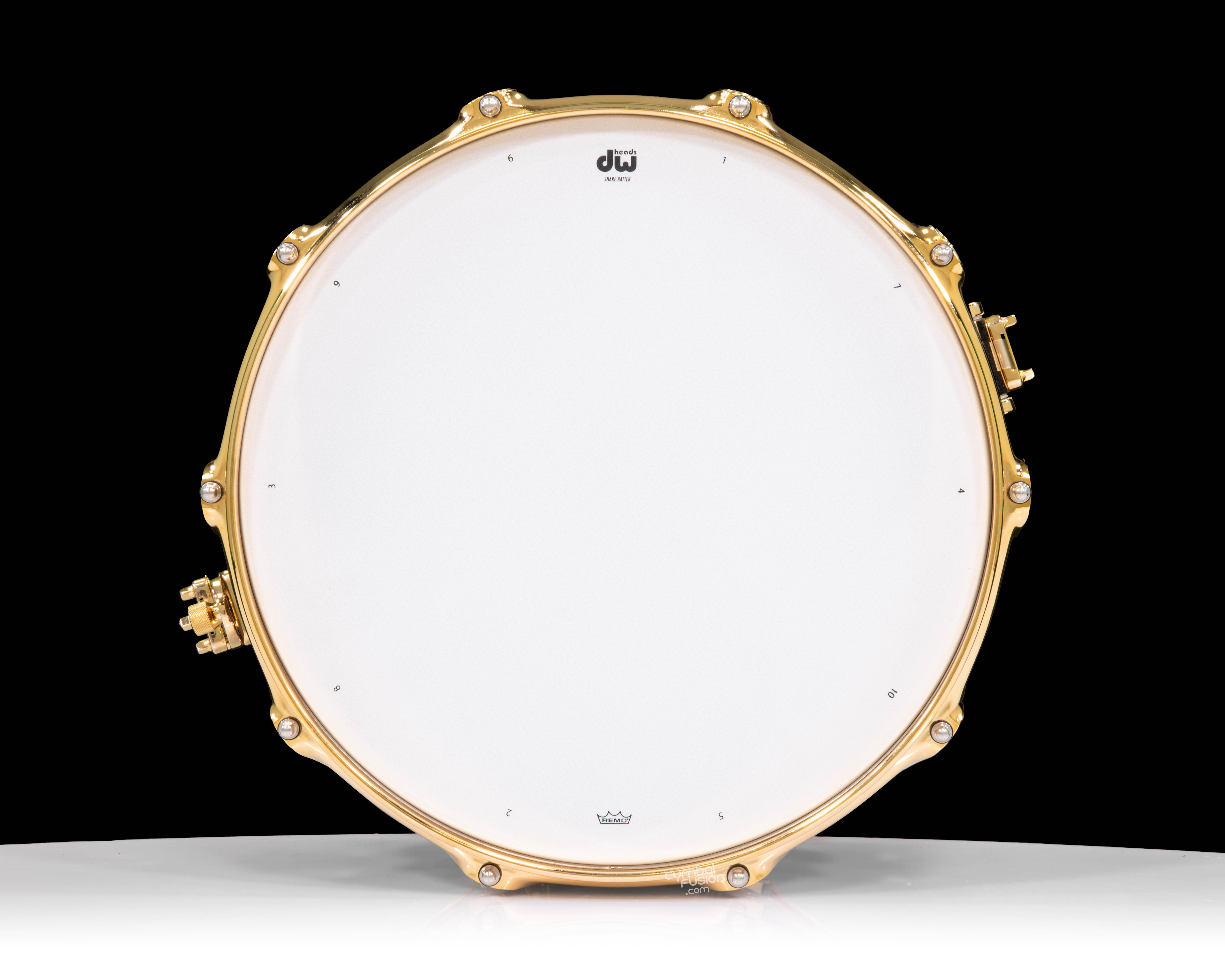 DW Collector's 8x14 Maple SSC Snare Drum - Purple Glass w/Gold HW