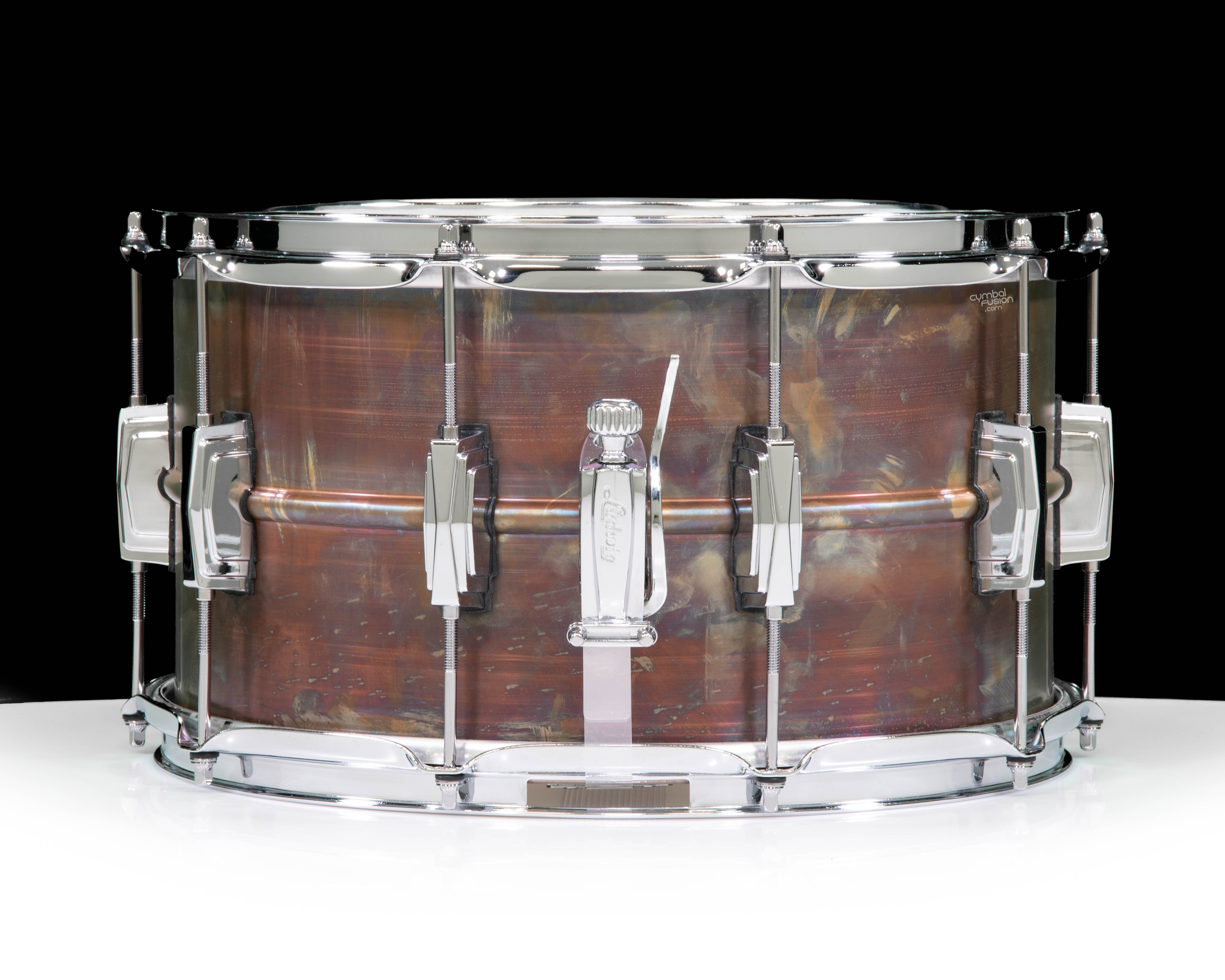 Ludwig LB508R 8x14 Raw Bronze Phonic Snare Drum - CymbalFusion.com