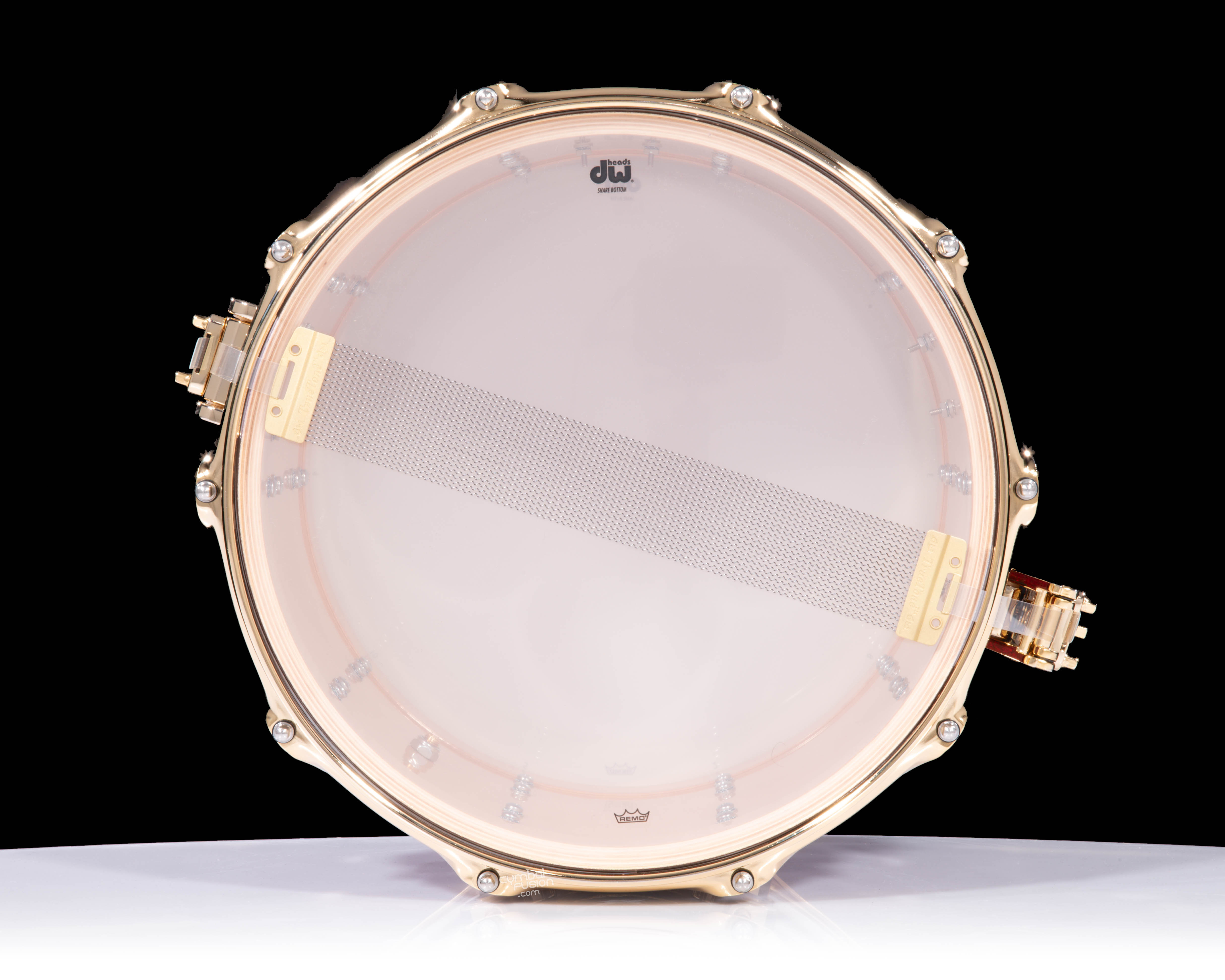 DW Collector's 10x14 Maple SSC Snare - Ruby Glass w/Gold Hardware