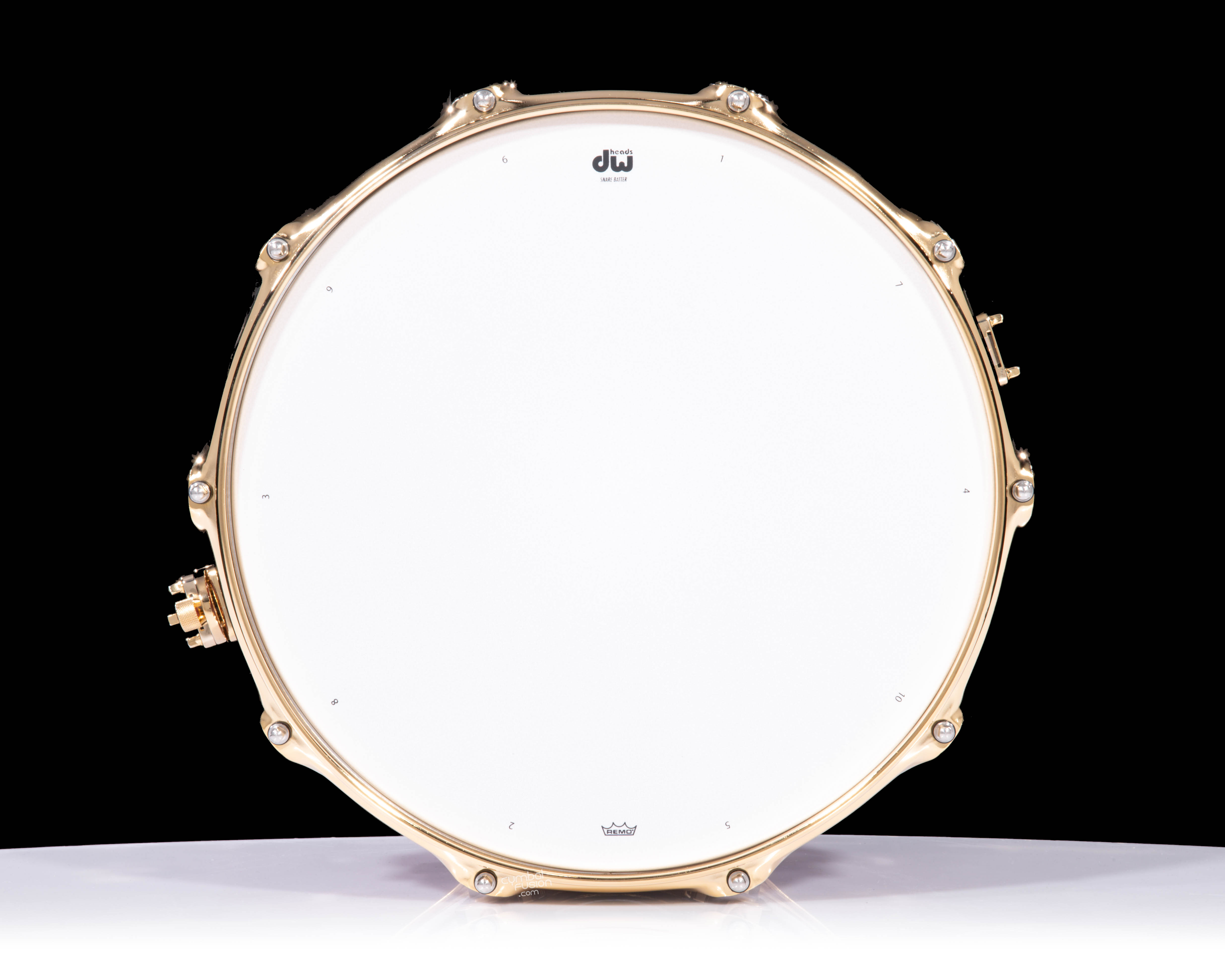 DW Collector's 10x14 Maple SSC Snare - Ruby Glass w/Gold Hardware