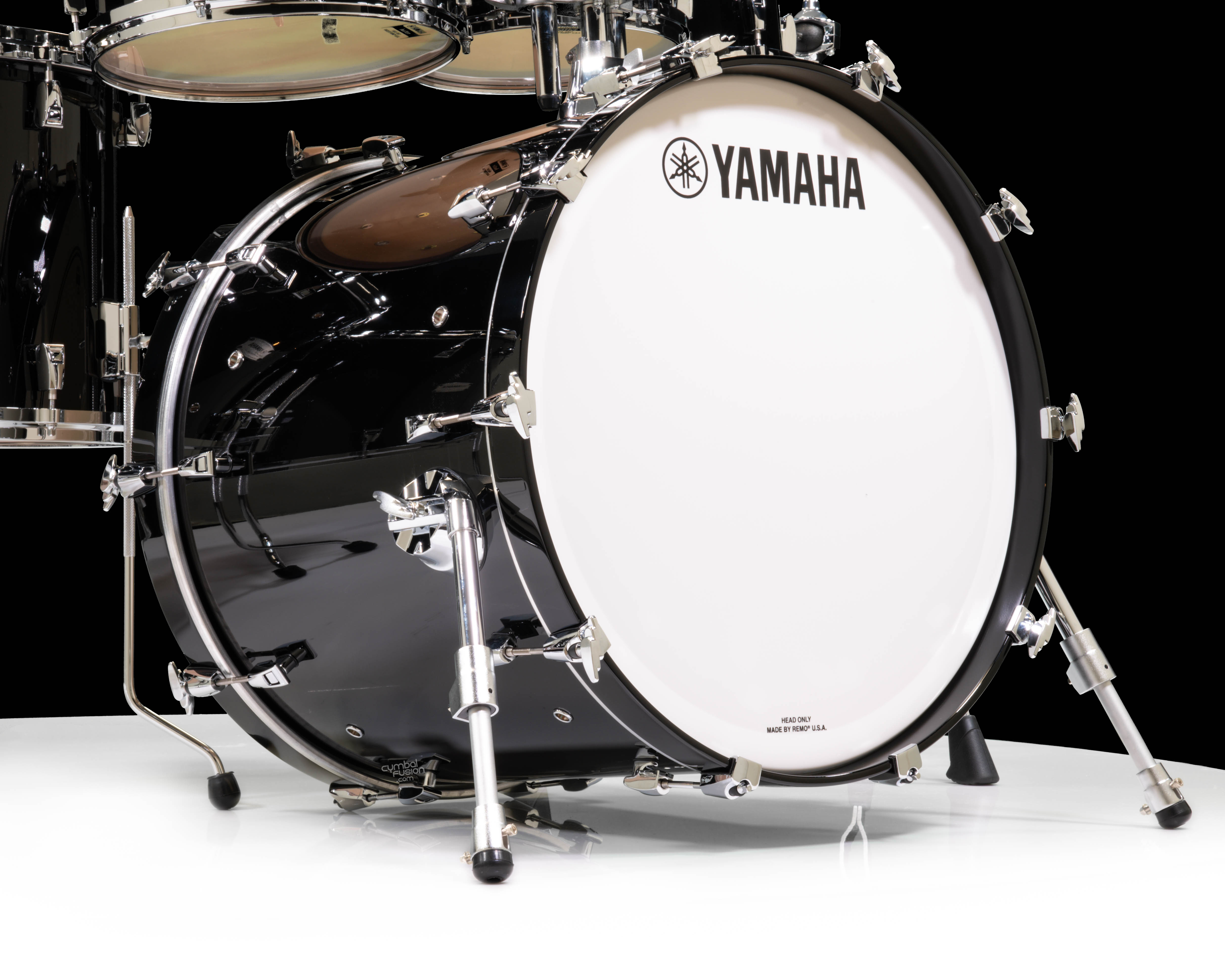 Yamaha PHX 6pc Shell Pack - Solid Black Lacquer 8/10/12/14/16/22