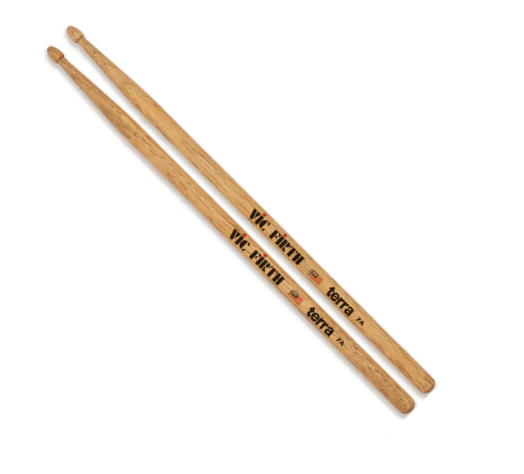 Vic Firth Terra Series 7A Wood Tip Drumsticks - CymbalFusion.com