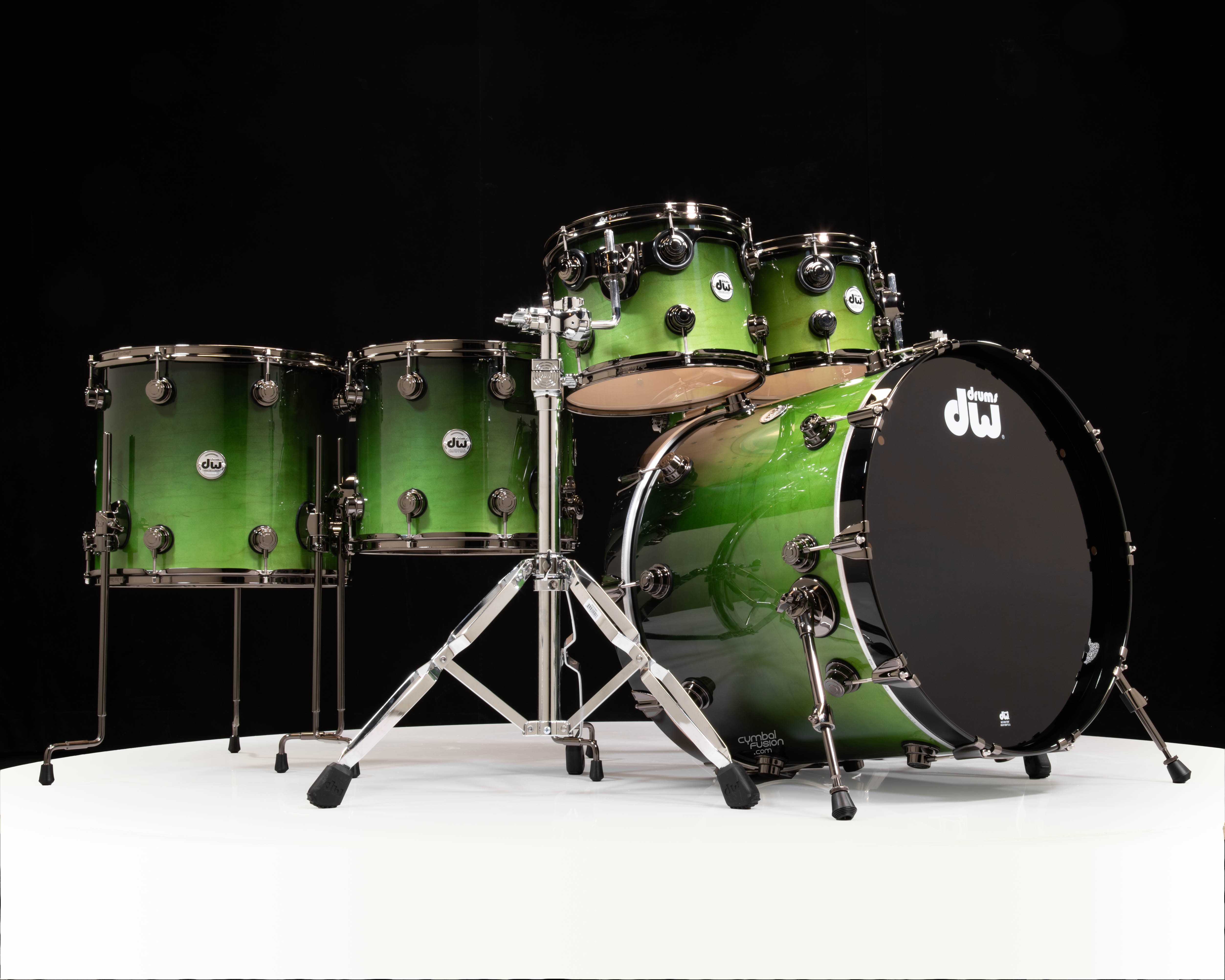 DW Collector's 6pc Kit - Lime Green to Candy Black Fade