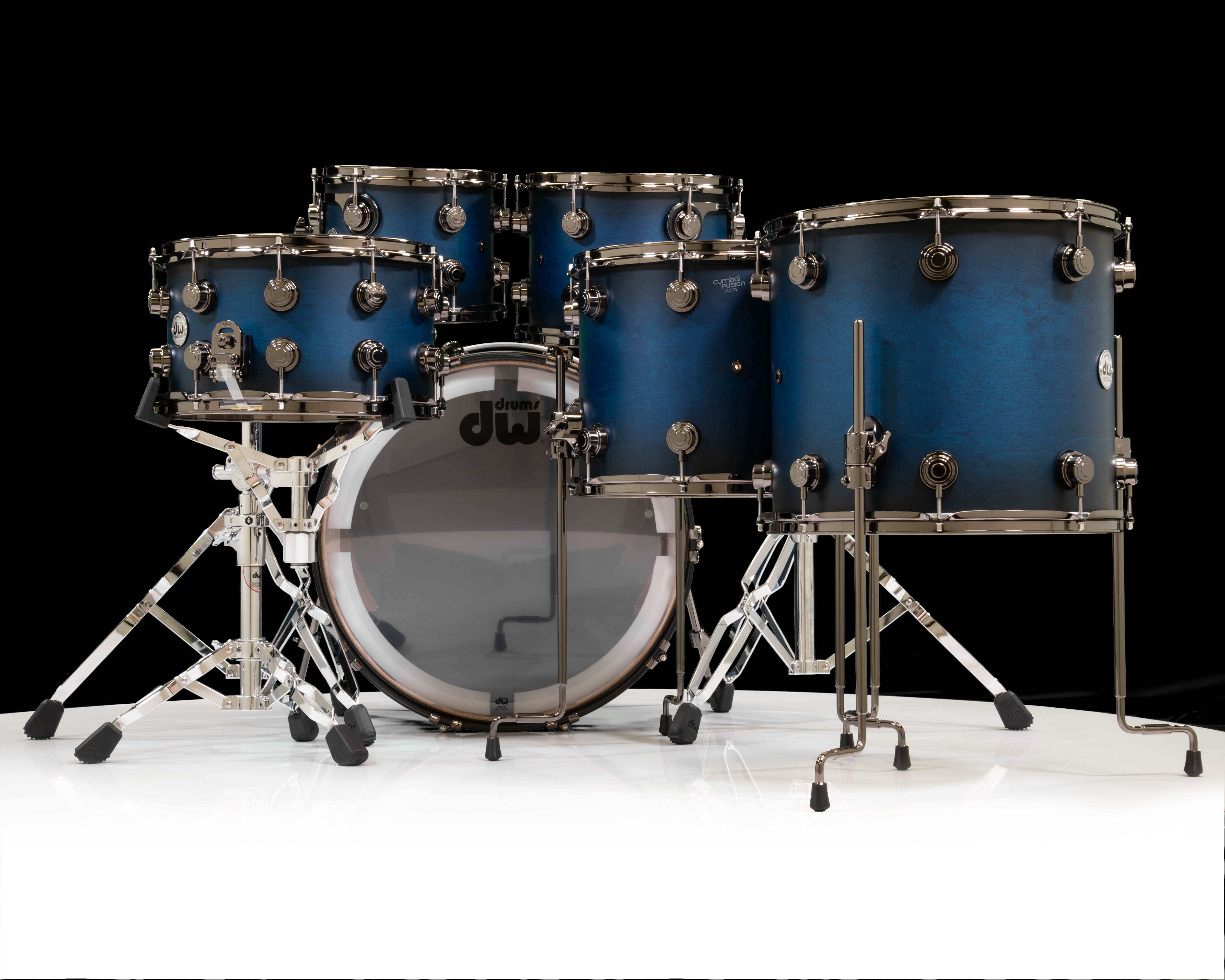DW Collector's SSC Maple 6pc Kit - Regal to Royal Satin Oil Burst