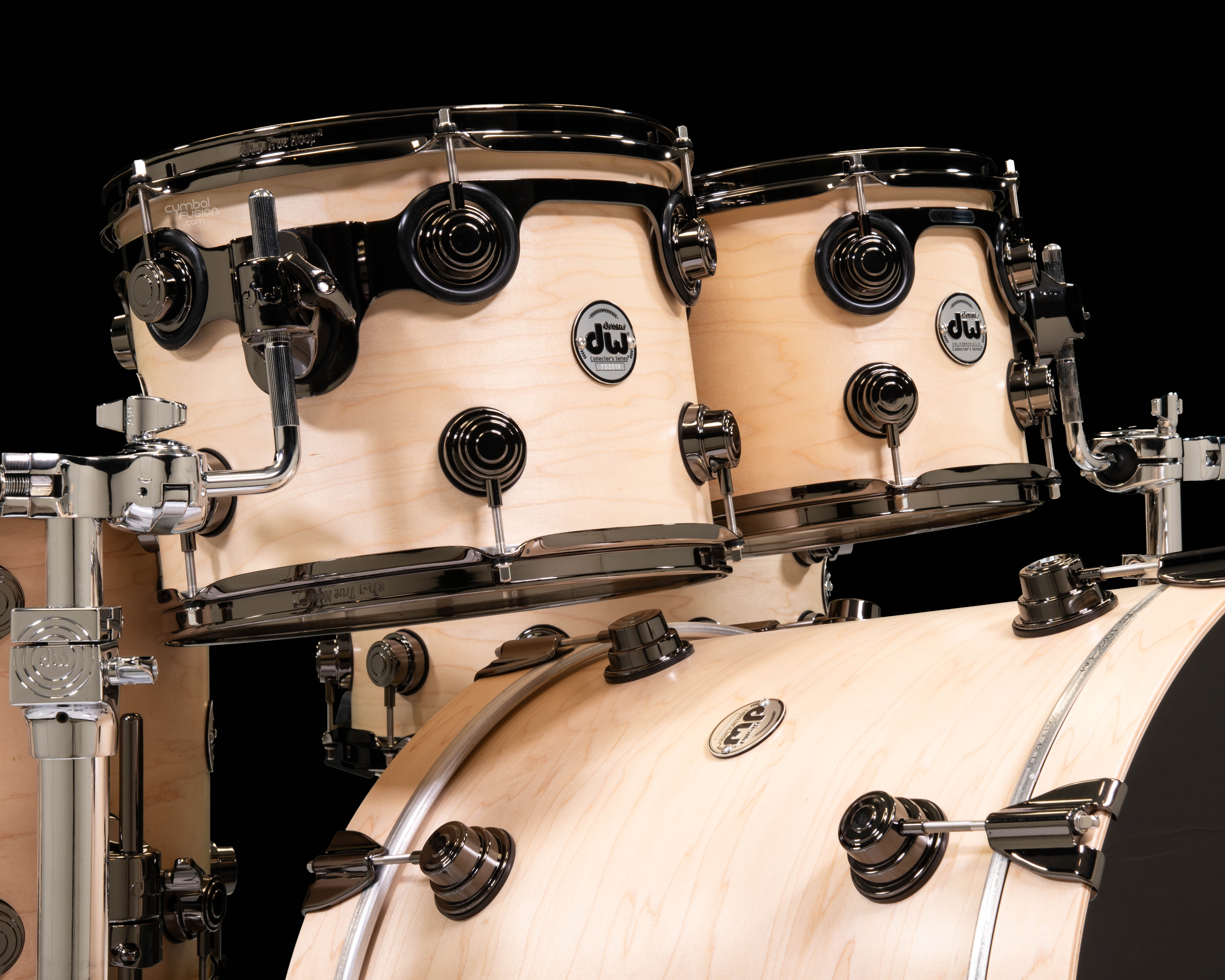 DW Collector's 6pc SSC Maple Kit - Natural Satin Oil w/Black