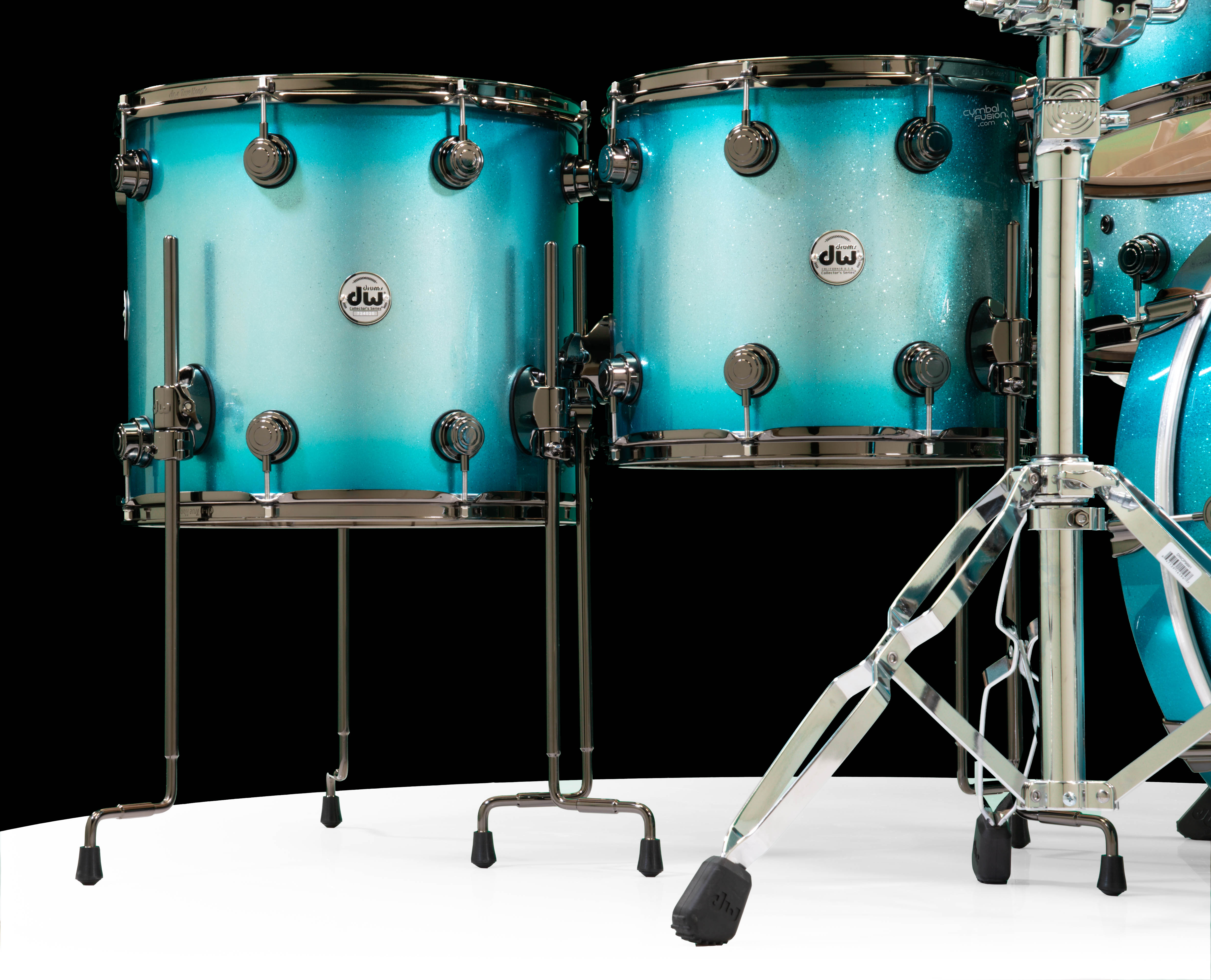 DW Collector's 6pc SSC Maple Kit - Exotic Turquoise Glitz w