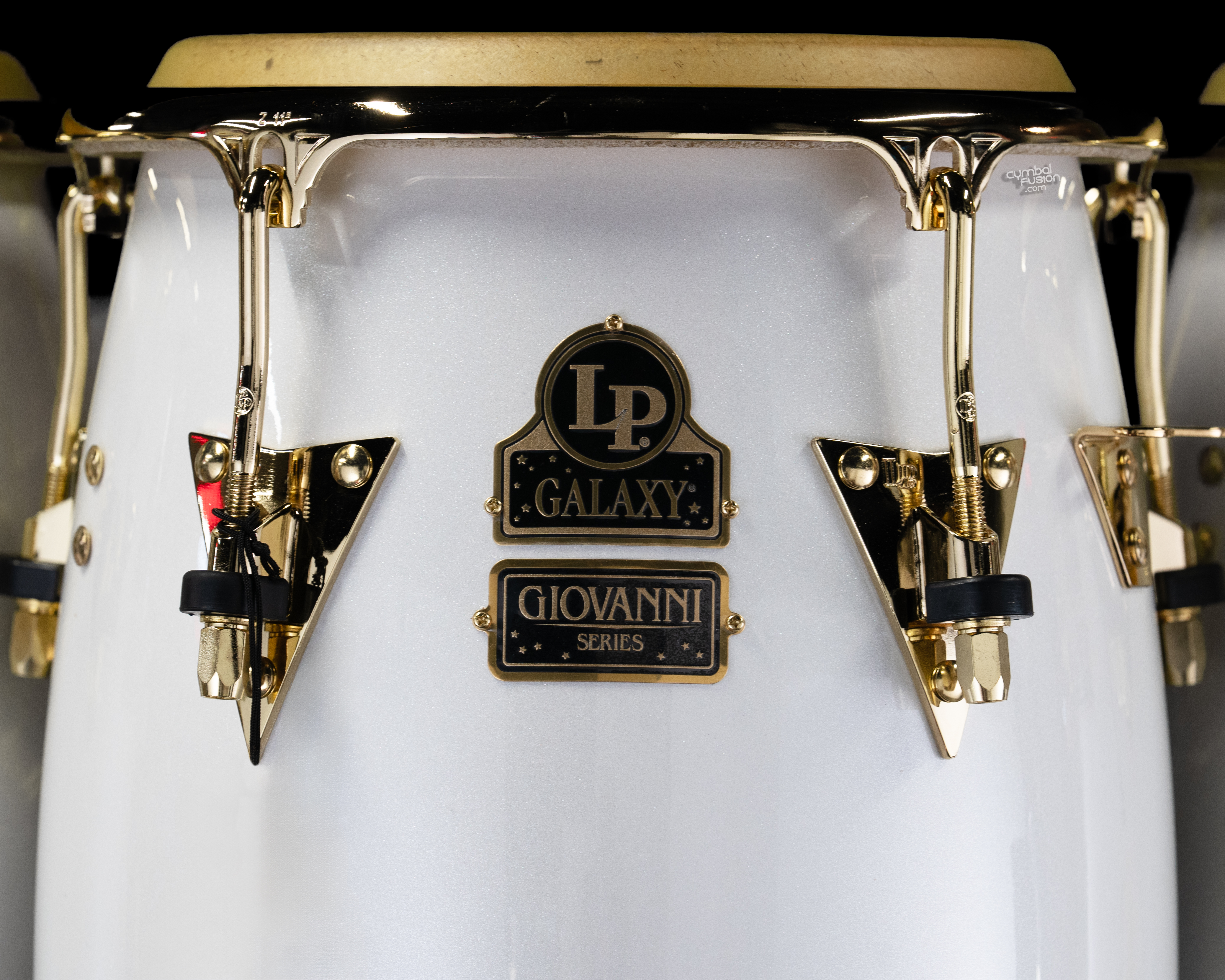 LP Limited Edition Mango Conga Set - Pearl White w/ Gold