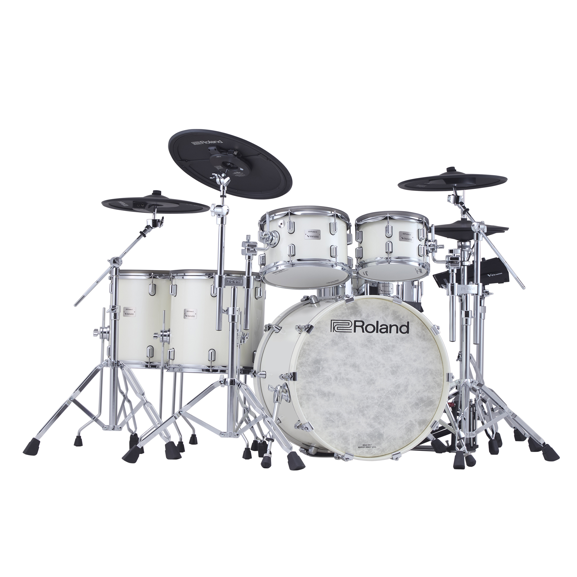 Roland VAD716 V-Drums Acoustic Design Kit - Pearl White