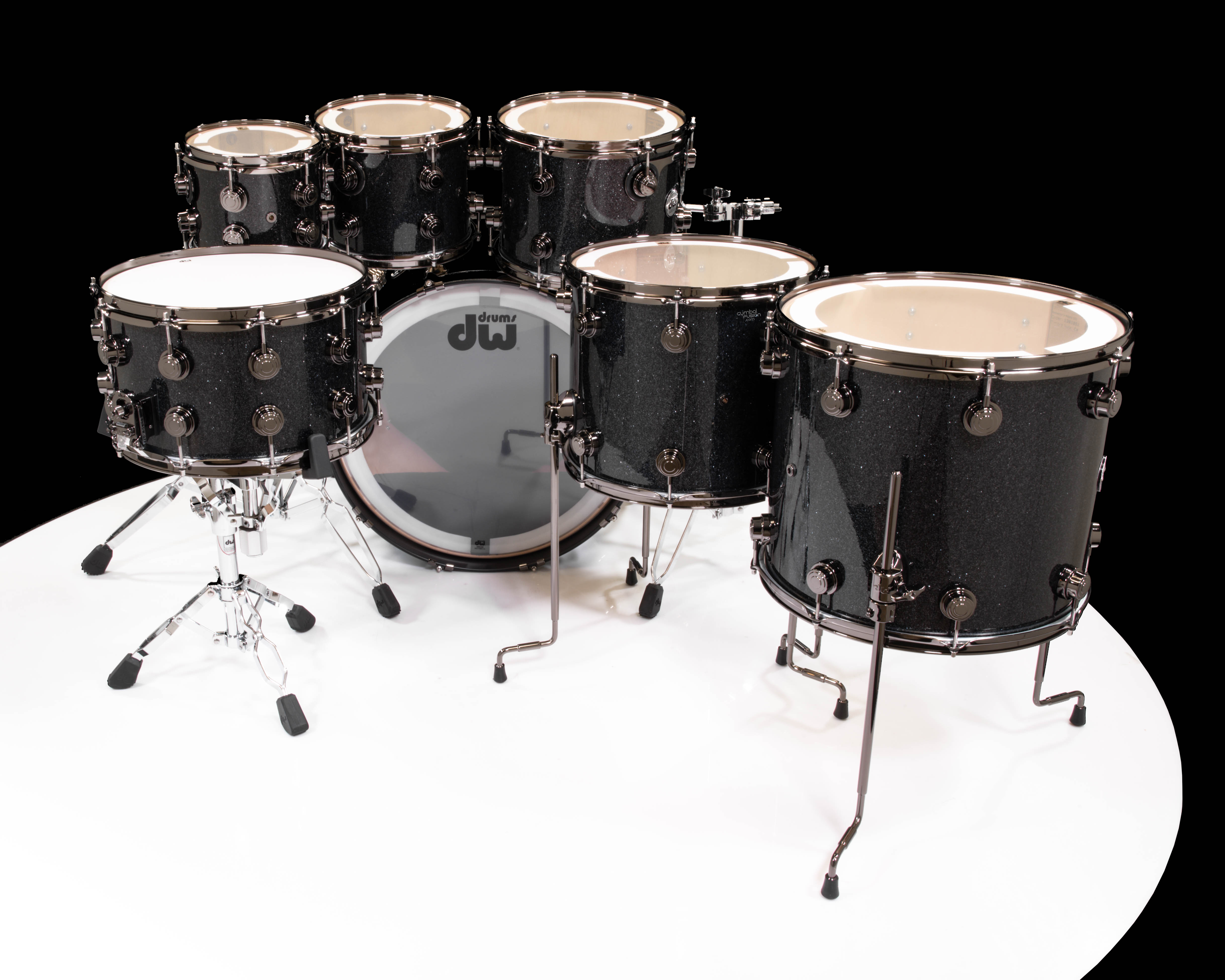 DW Collector's 7pc SSC Maple Shell Pack - Black Ice with Black
