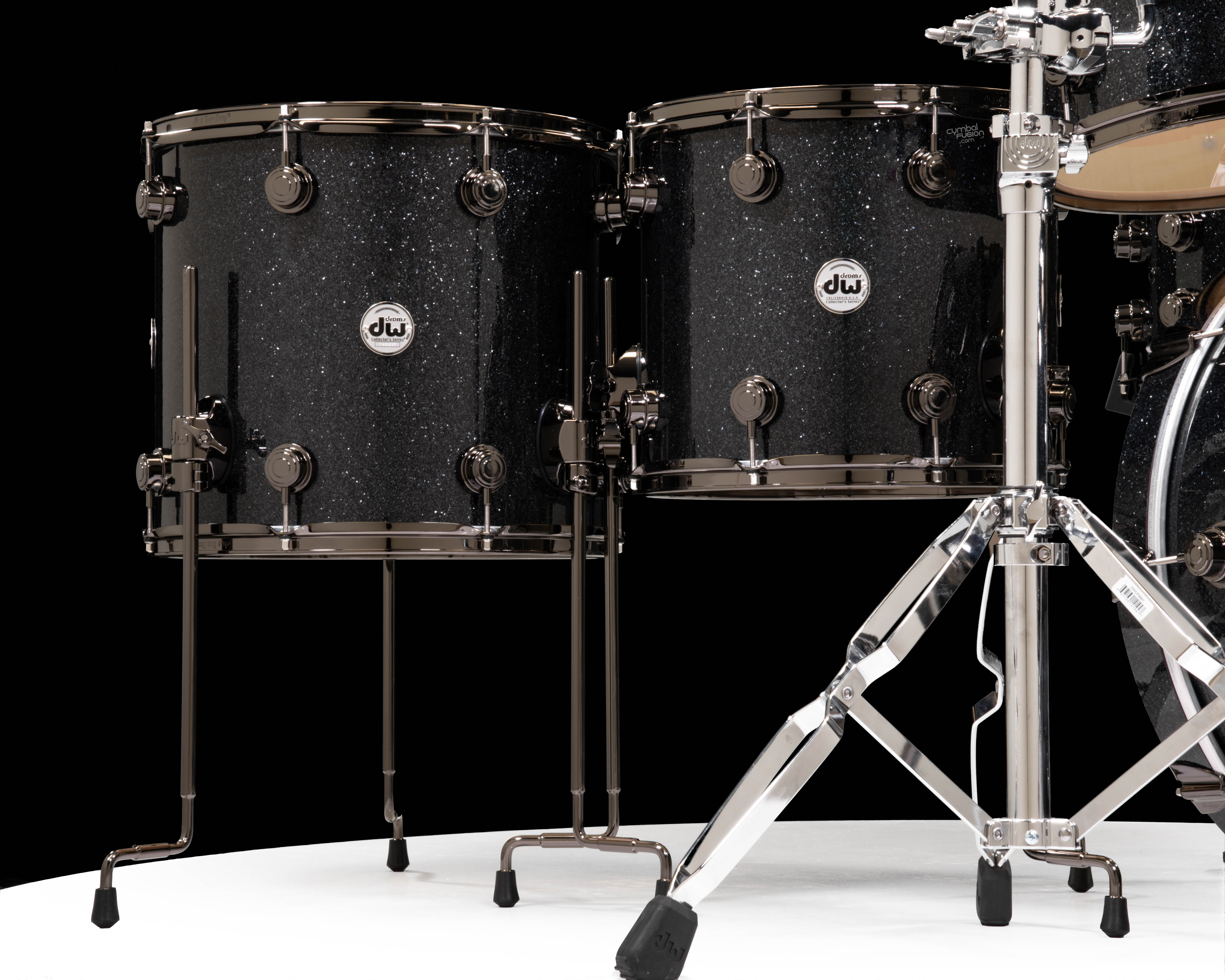 DW Collector's 7pc SSC Maple Shell Pack - Black Ice with Black