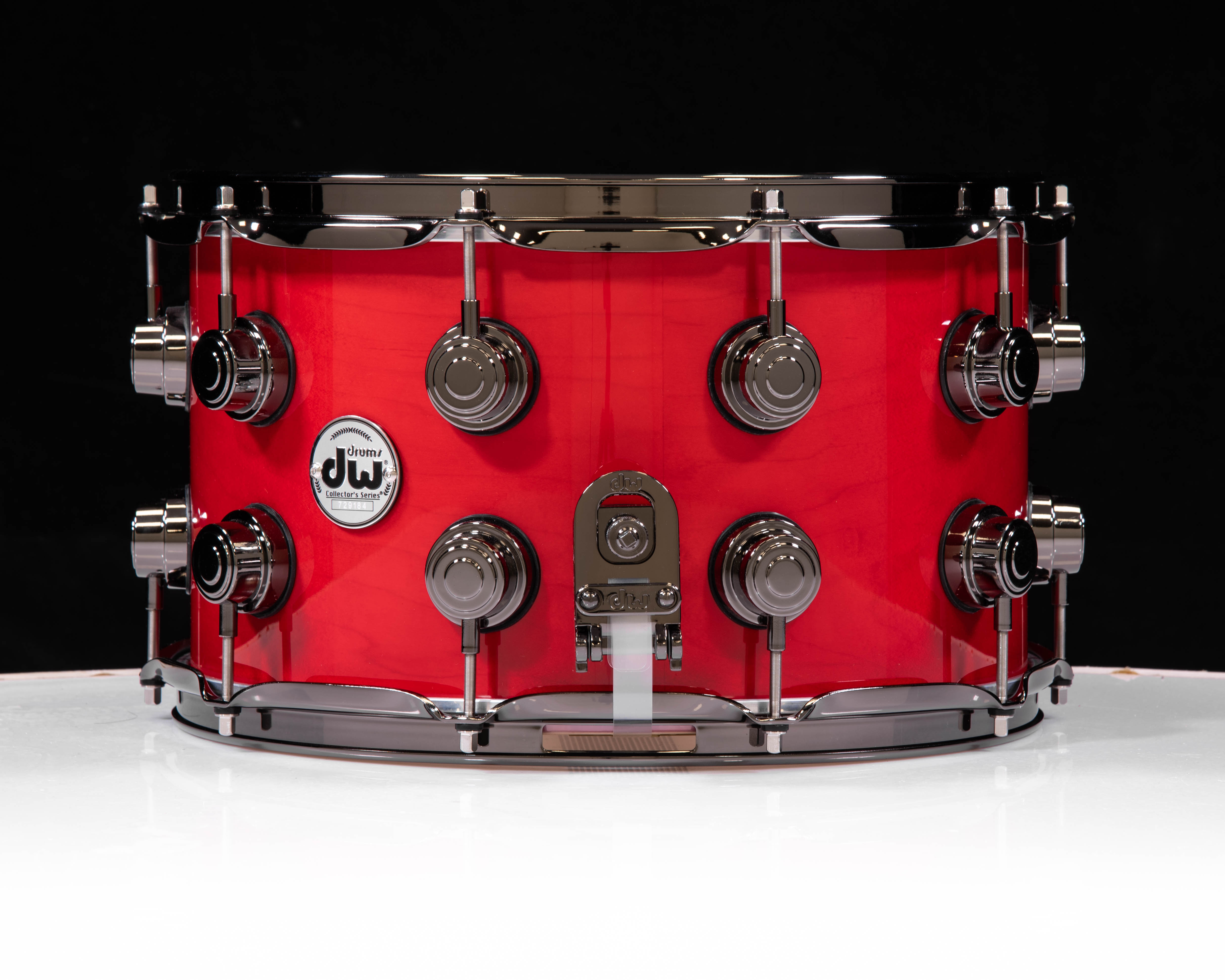DW Collector's 8x14 Maple SSC Snare - Candy Apple Red w/Black