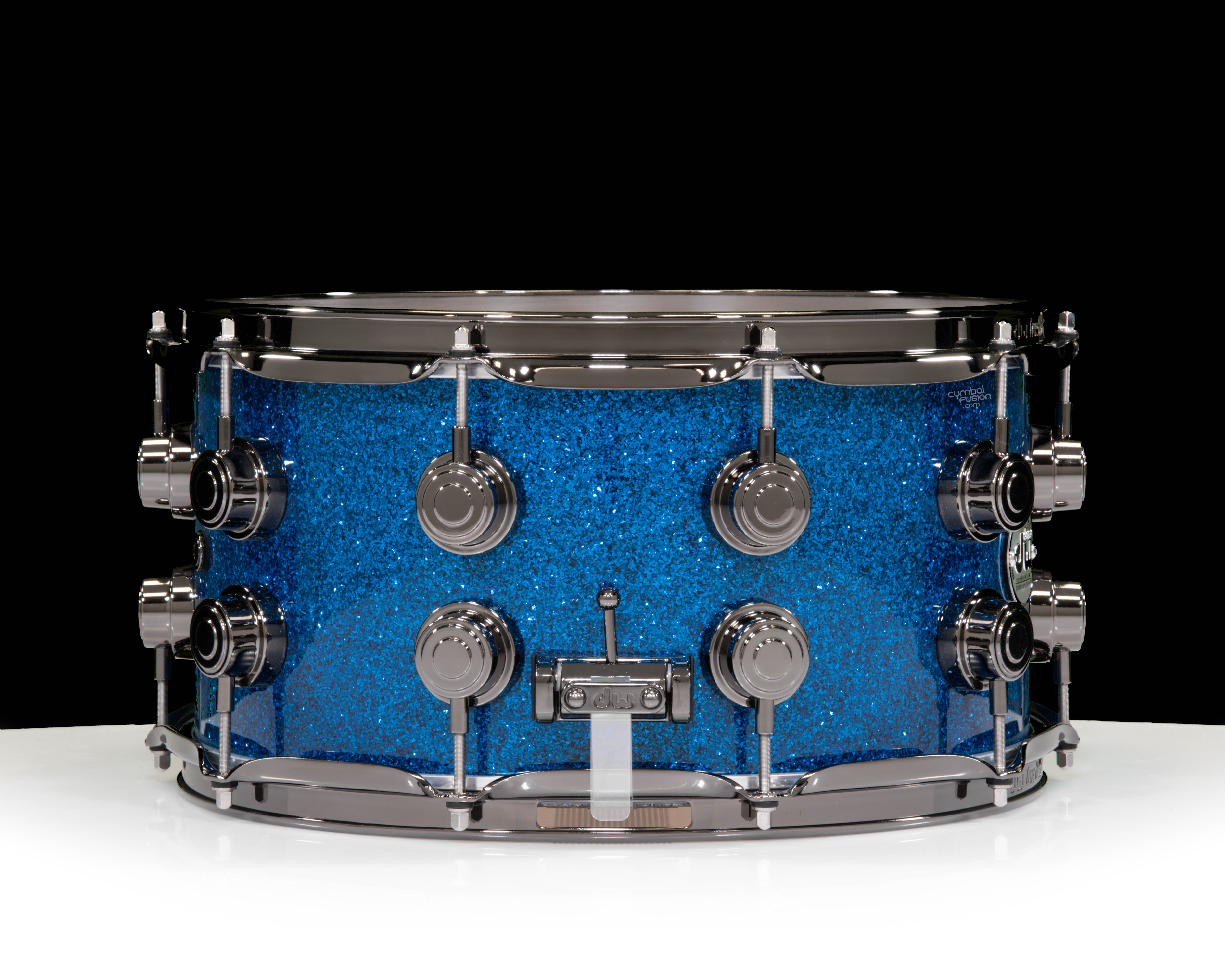 DW Collector's 7x14 SSC Maple Snare Drum - Blue Glass w/Black