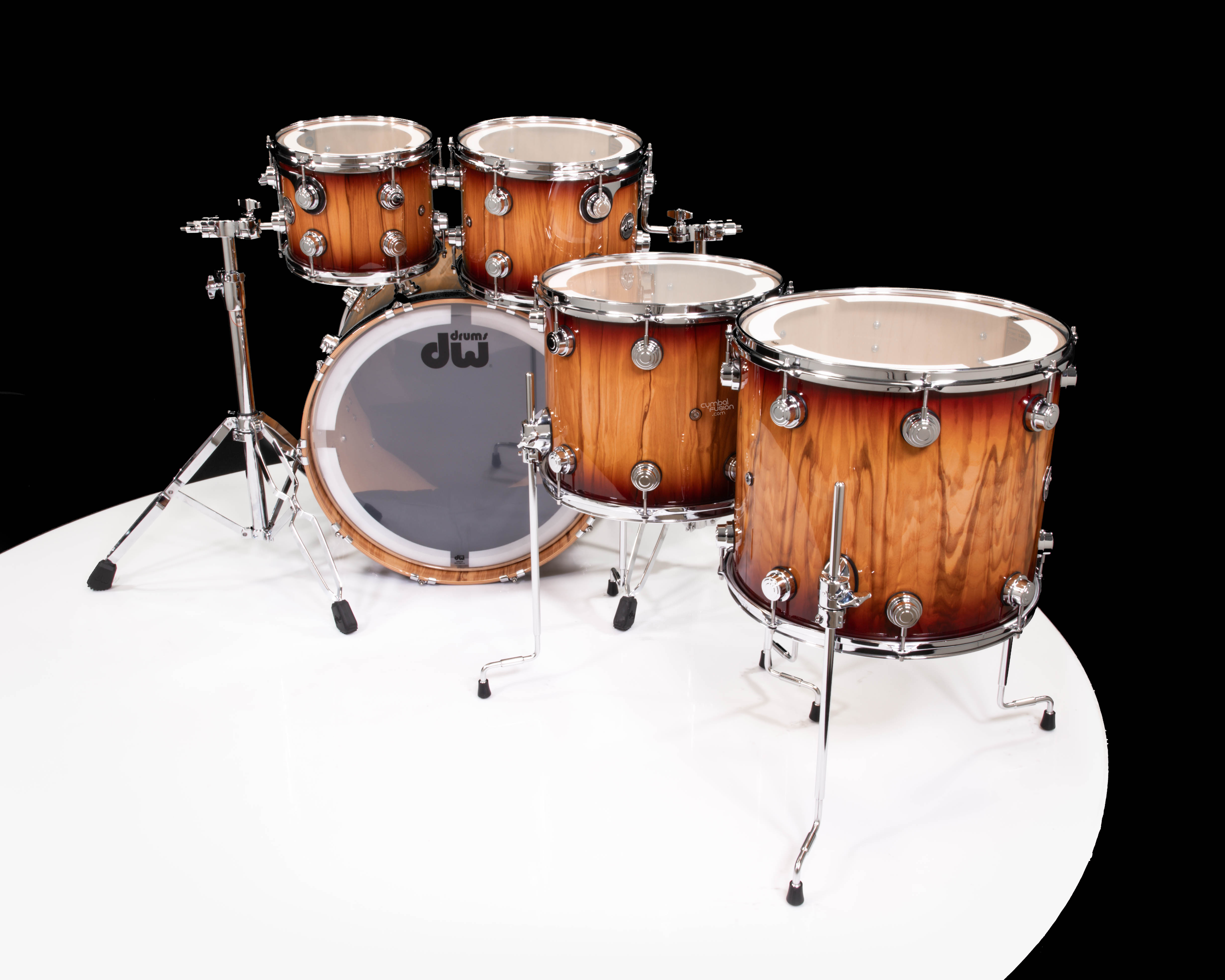 the cabs kdyla EP. / アコースティックver.2枚セット DW Collector's 5pc 333 Maple Kit - Red Burst over Vertical Olive