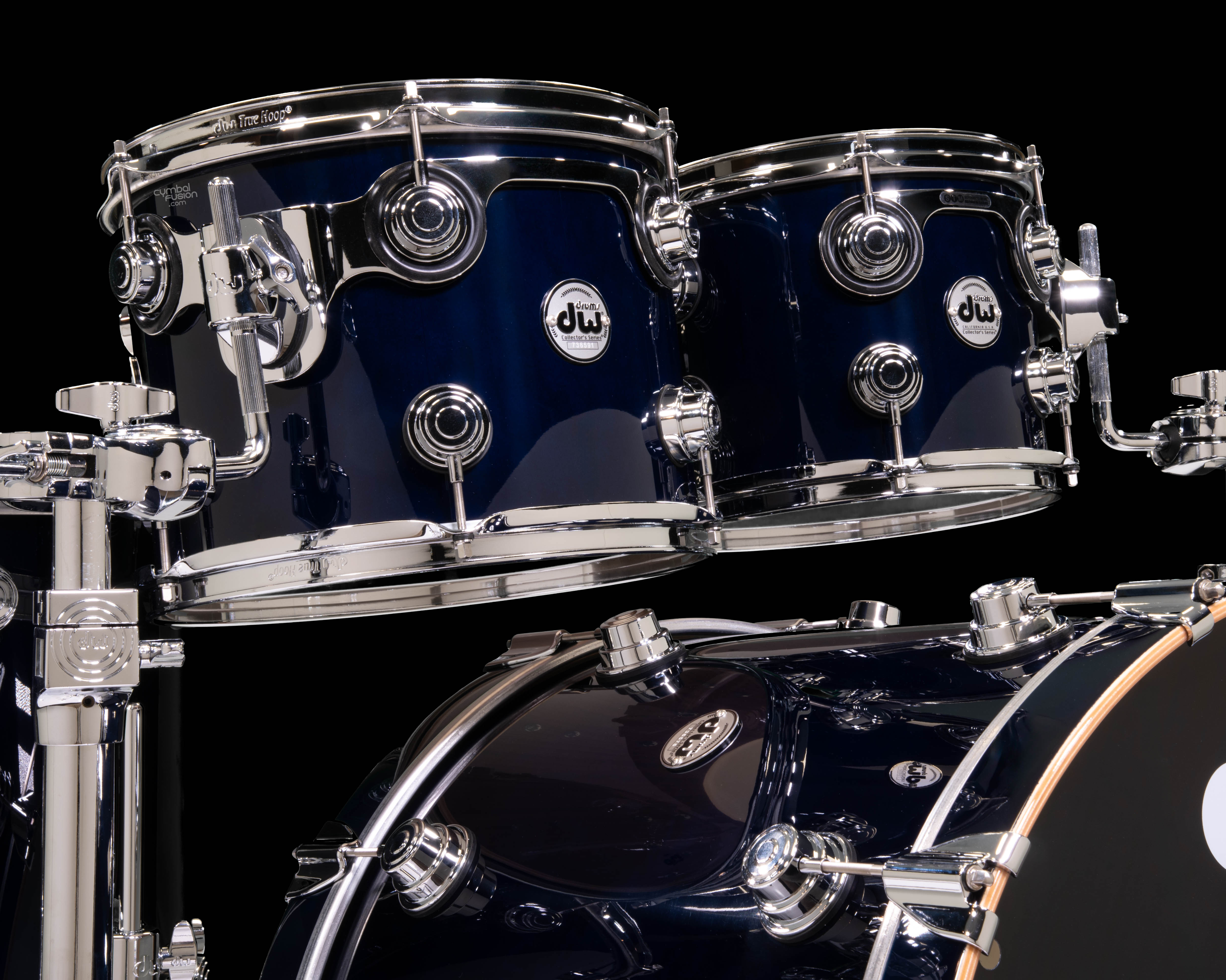 DW Collector's 4pc Maple Mahogany Kit - Royal Blue Lacquer