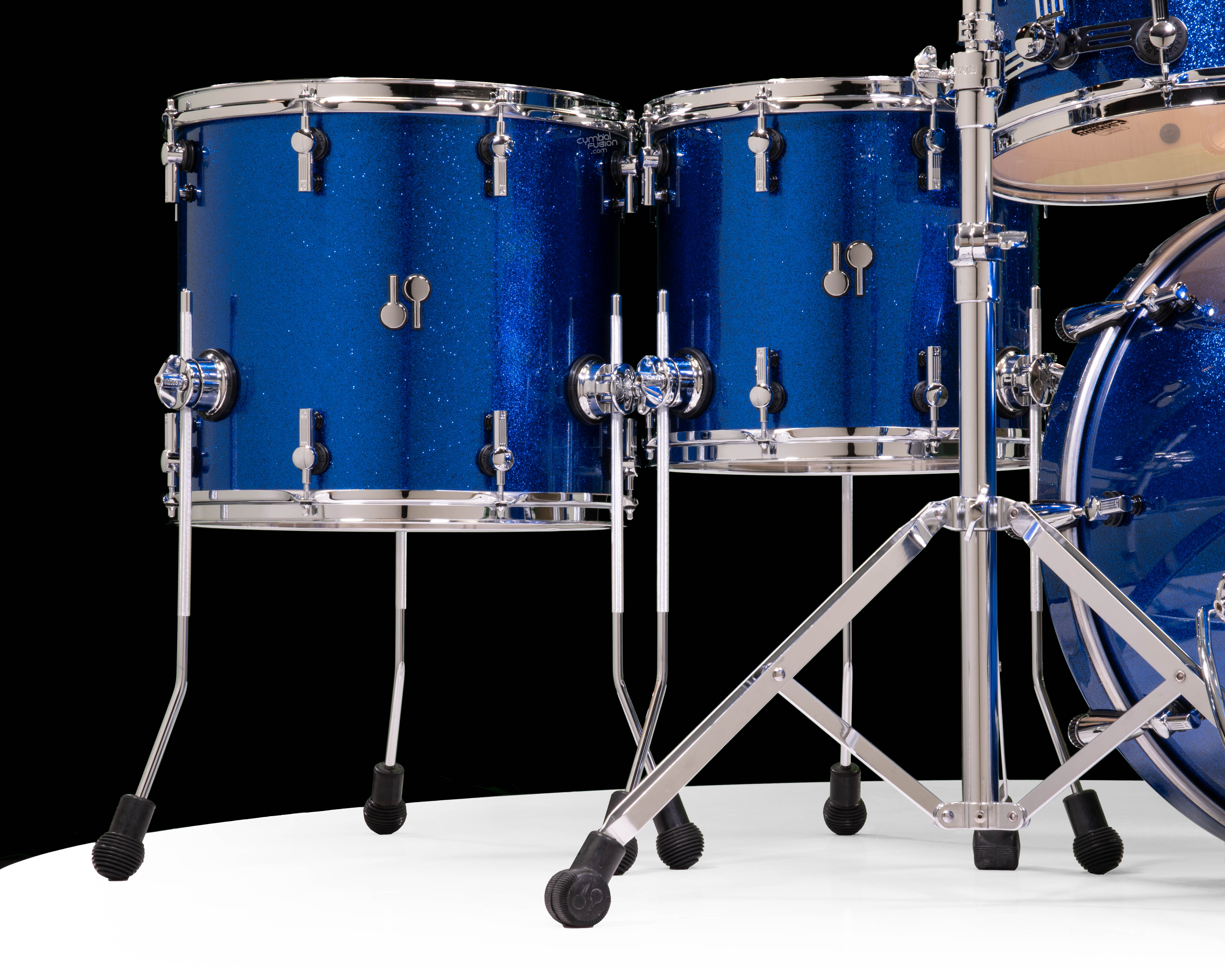 Sonor SQ2 6pc Vintage Maple Shell Pack - Sapphire Sparkle