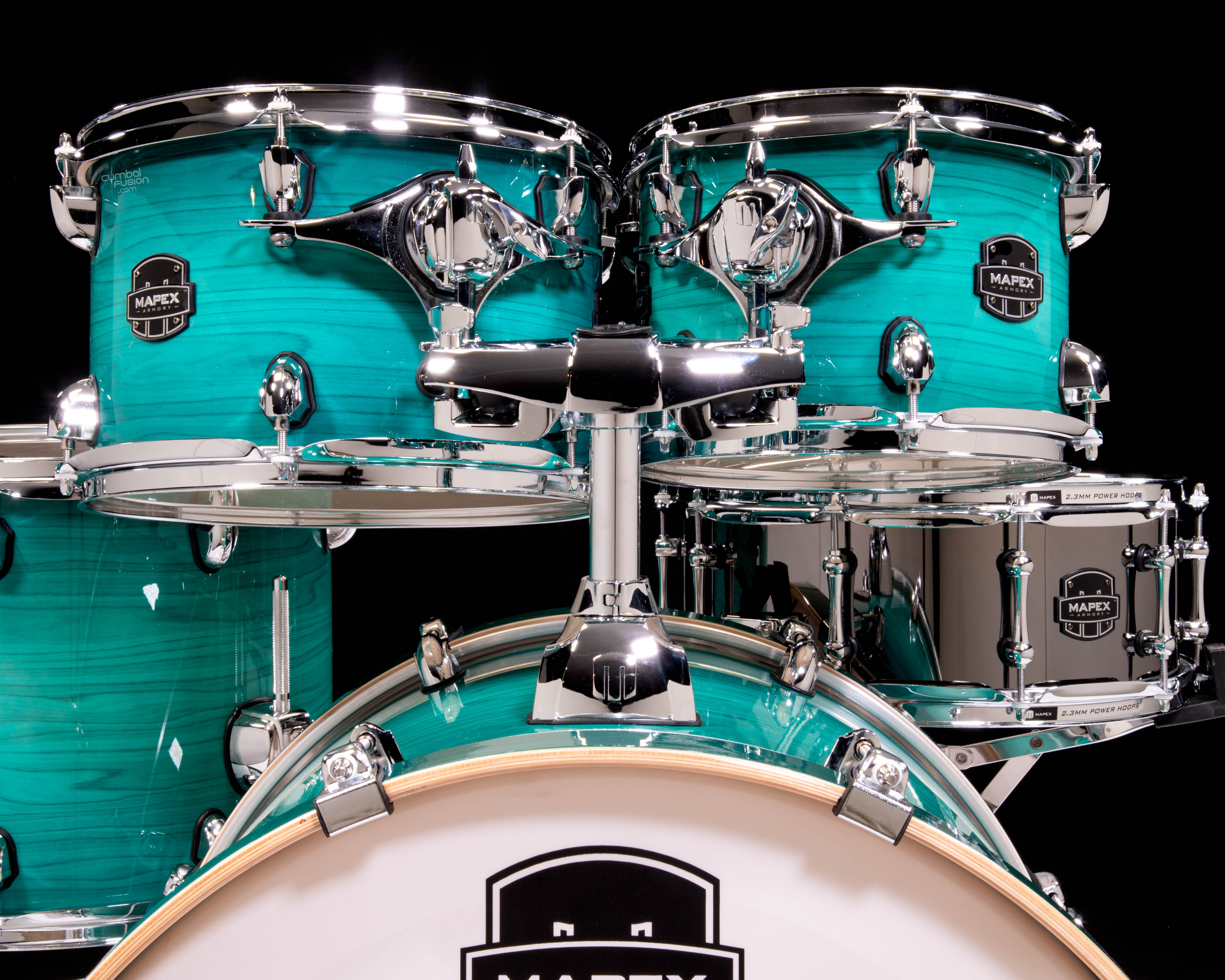 Mapex Armory 6pc Studio Fast Toms Shell Pack Jade Stone Burst