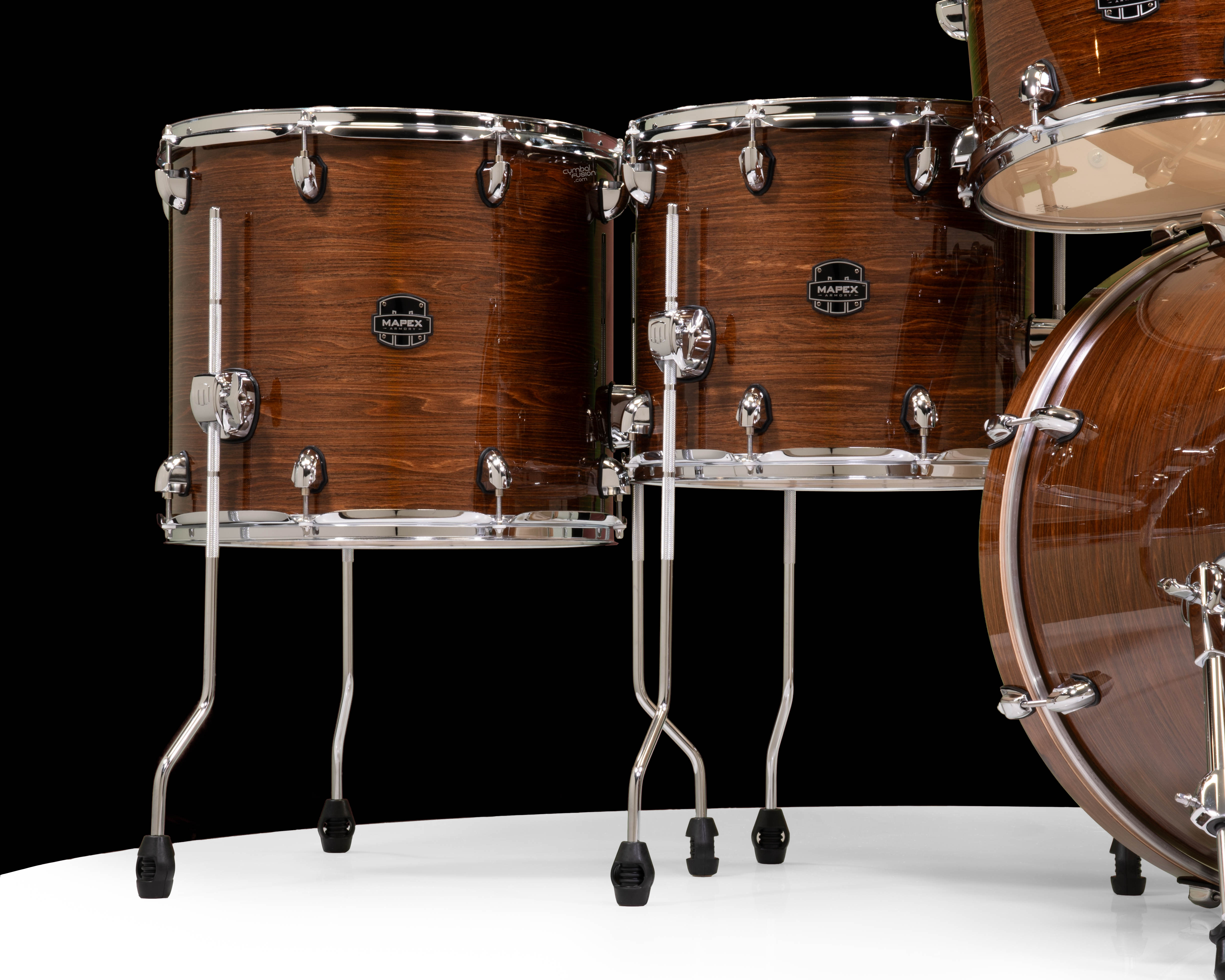 Mapex Armory 6pc Studio Fast Toms Shell Pack Roasted Chestnut