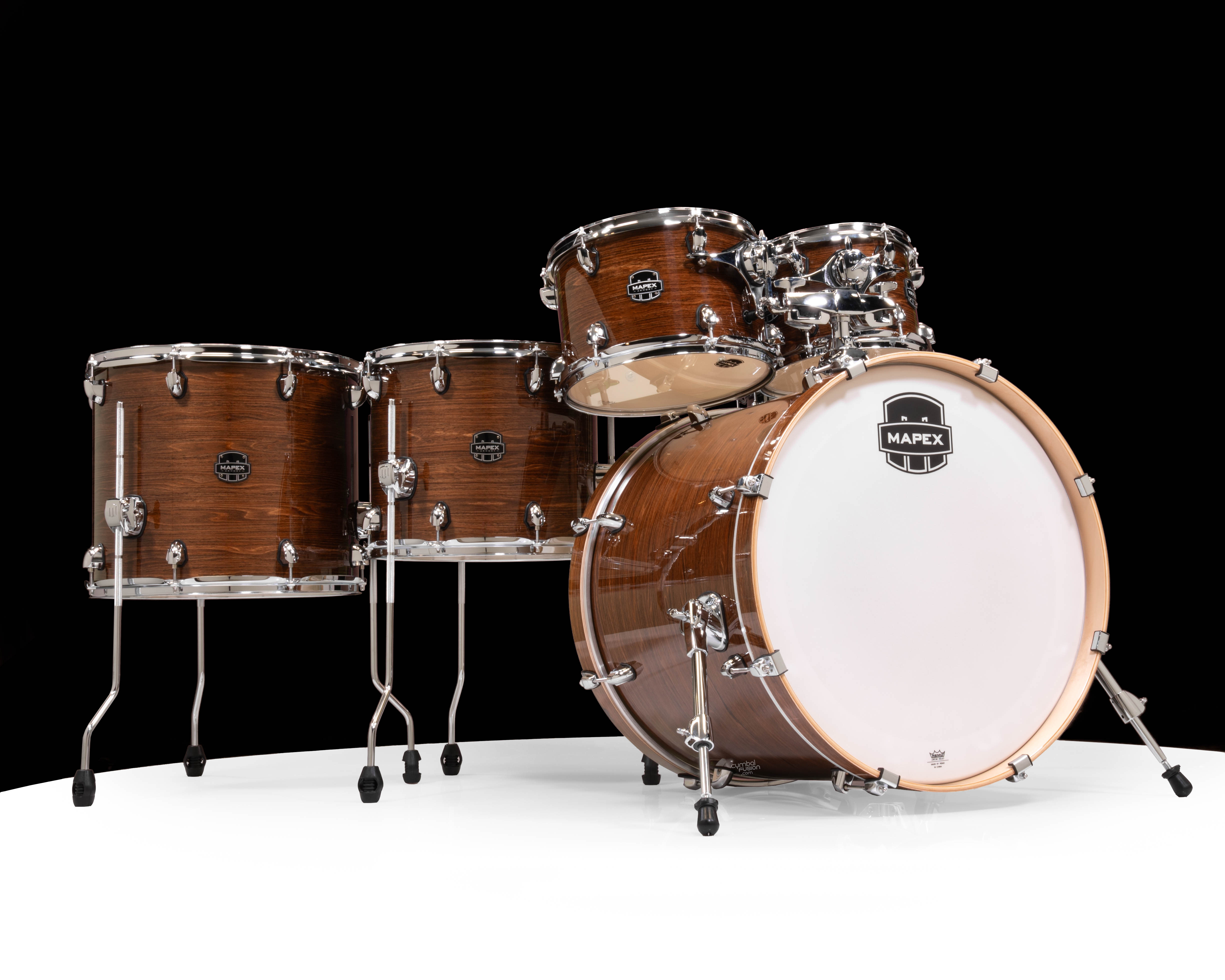 Mapex Armory 6pc Studio Fast Toms Shell Pack Roasted Chestnut