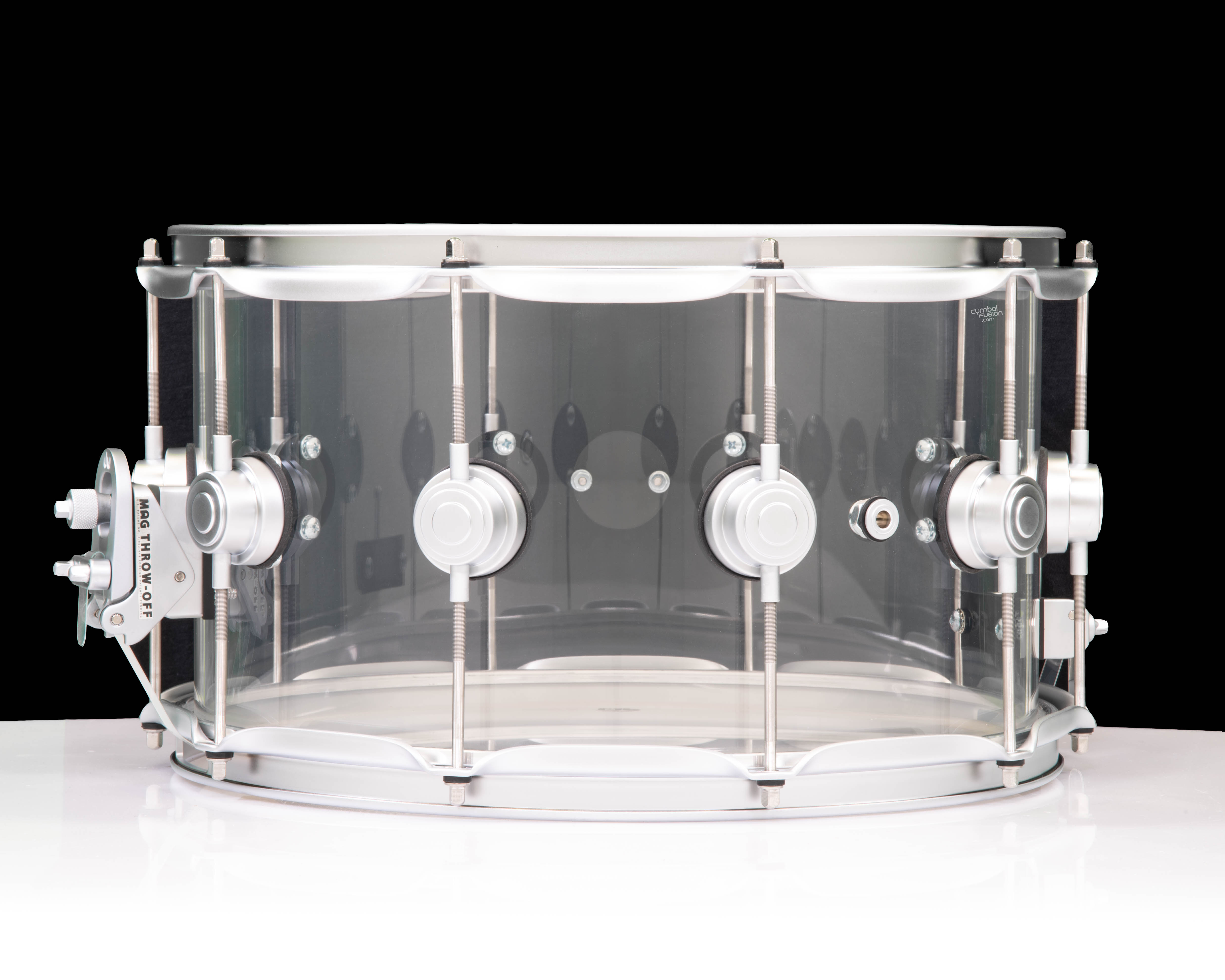 DW Collector's Anniversary Acrylic 8x14 Snare - Satin Chrome
