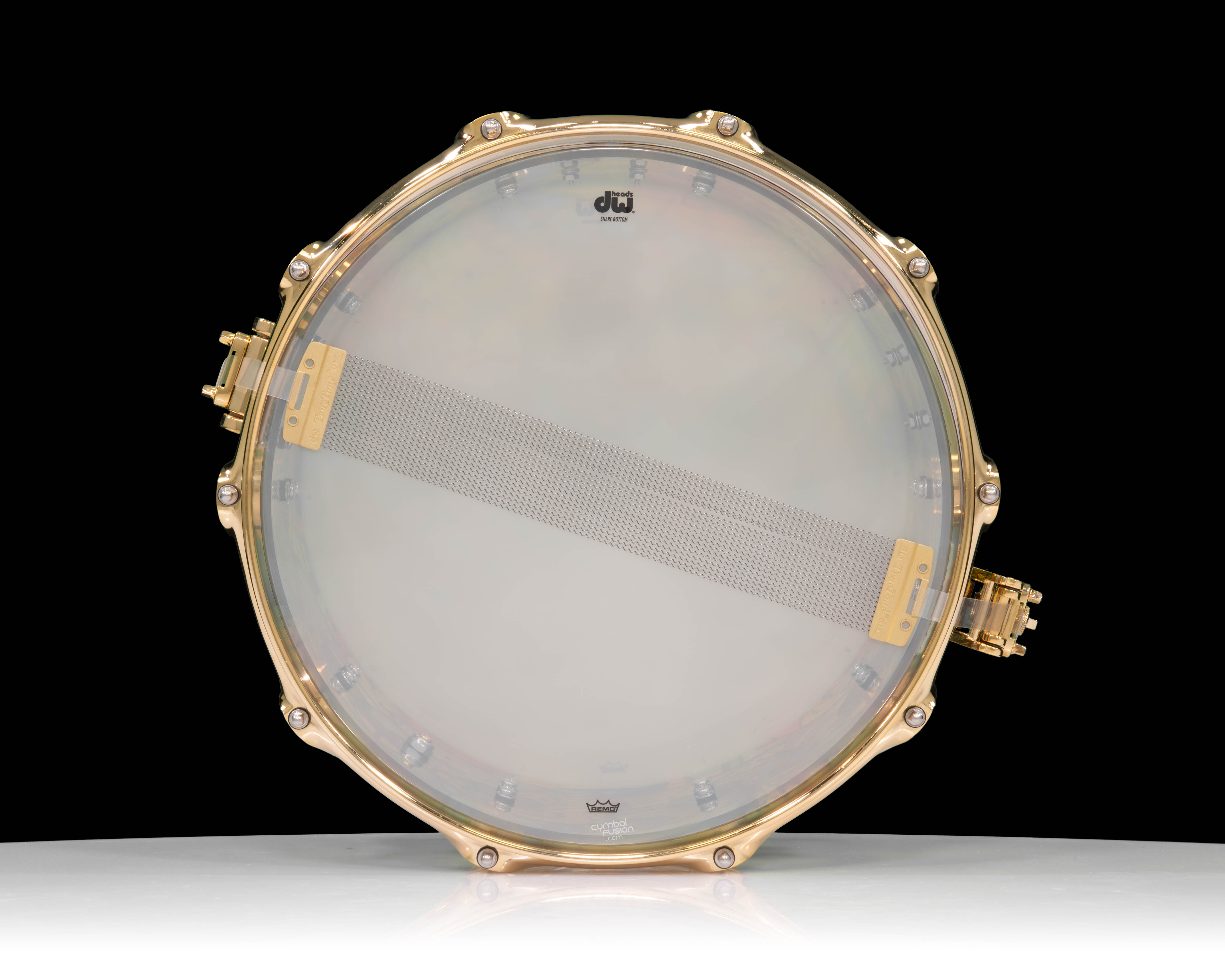 DW Collector's Stained Glass Dragon Acrylic 8x14 Snare - Gold