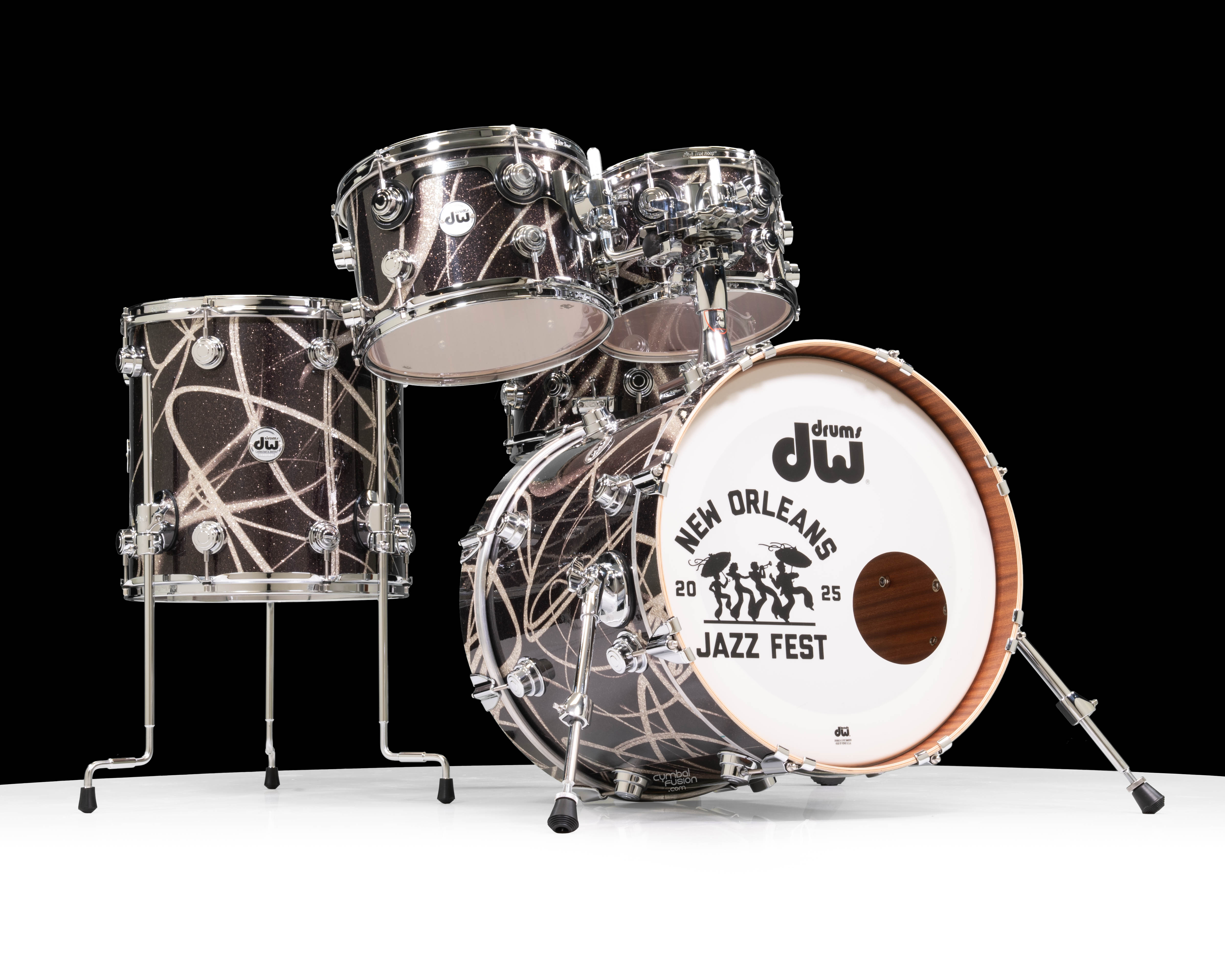 Used DW Collector's Series Maple Mahogany 5pc Shell Pack Smoke