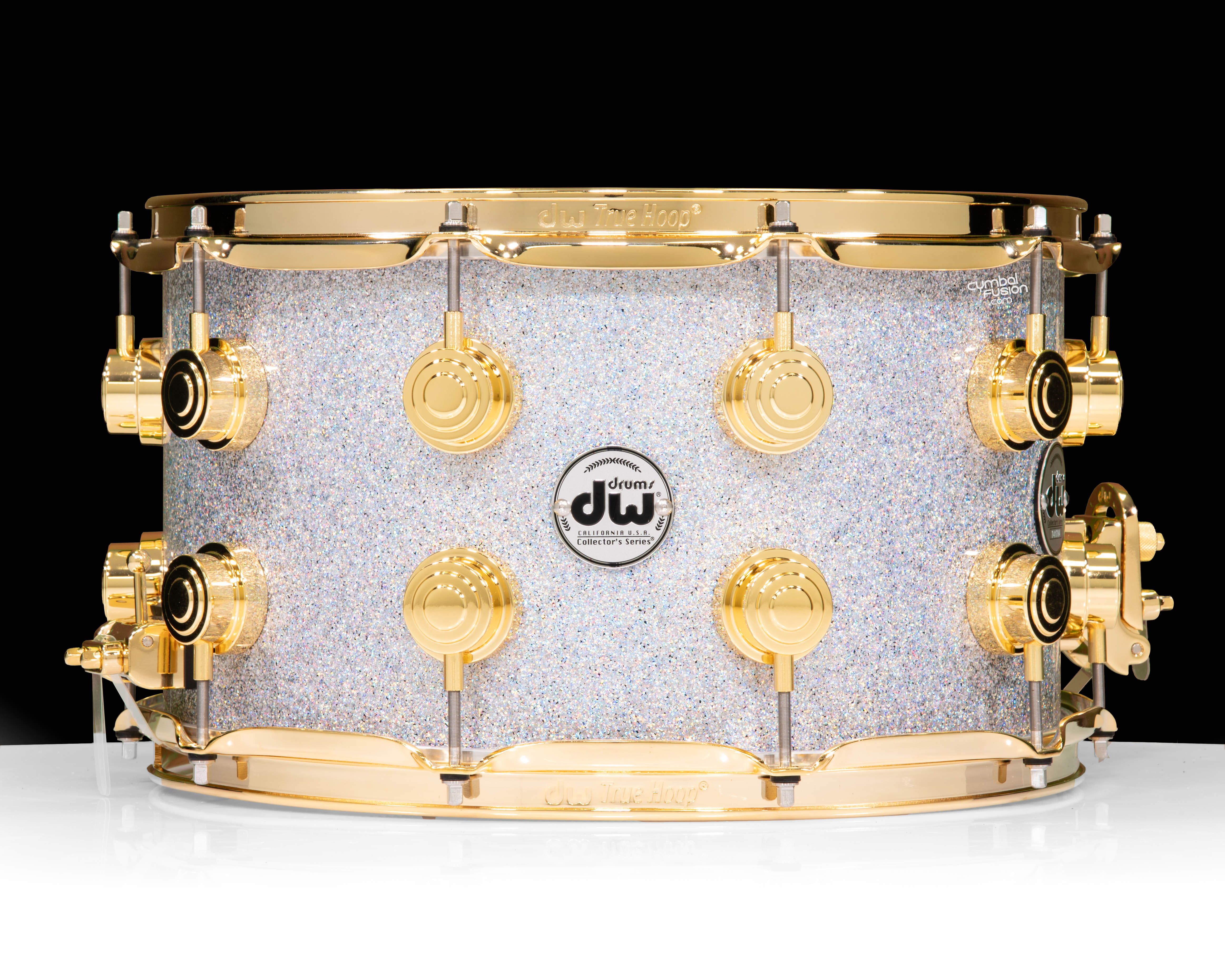 DW Collector's SonicPly 8x14 Snare - Diamond Nebula with Gold Hardware