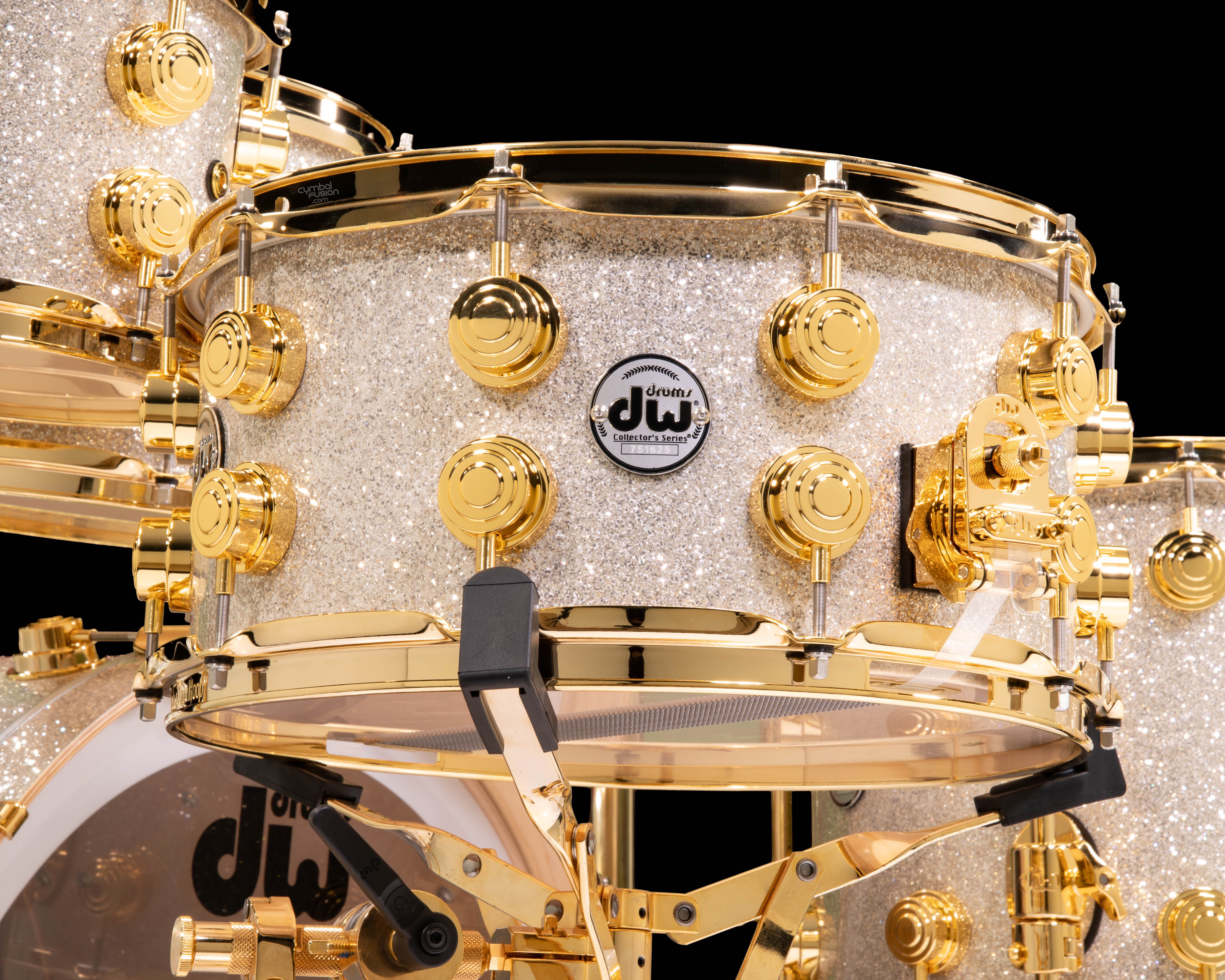 DW Collector's 7pc SSC Maple Broken Glass w/Gold Hardware