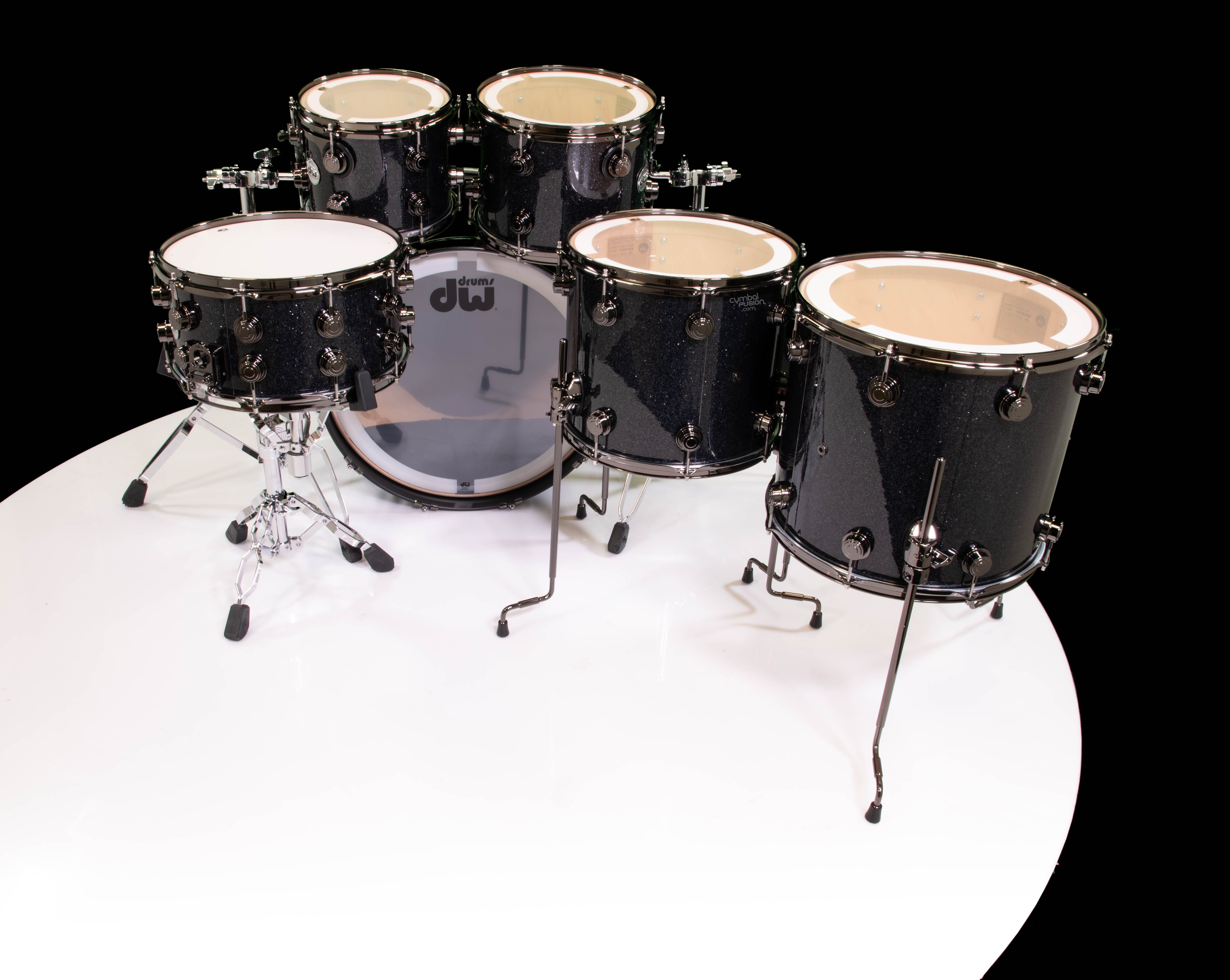DW Collector's 6pc SSC Maple Kit - Black Ice w/Black Nickel