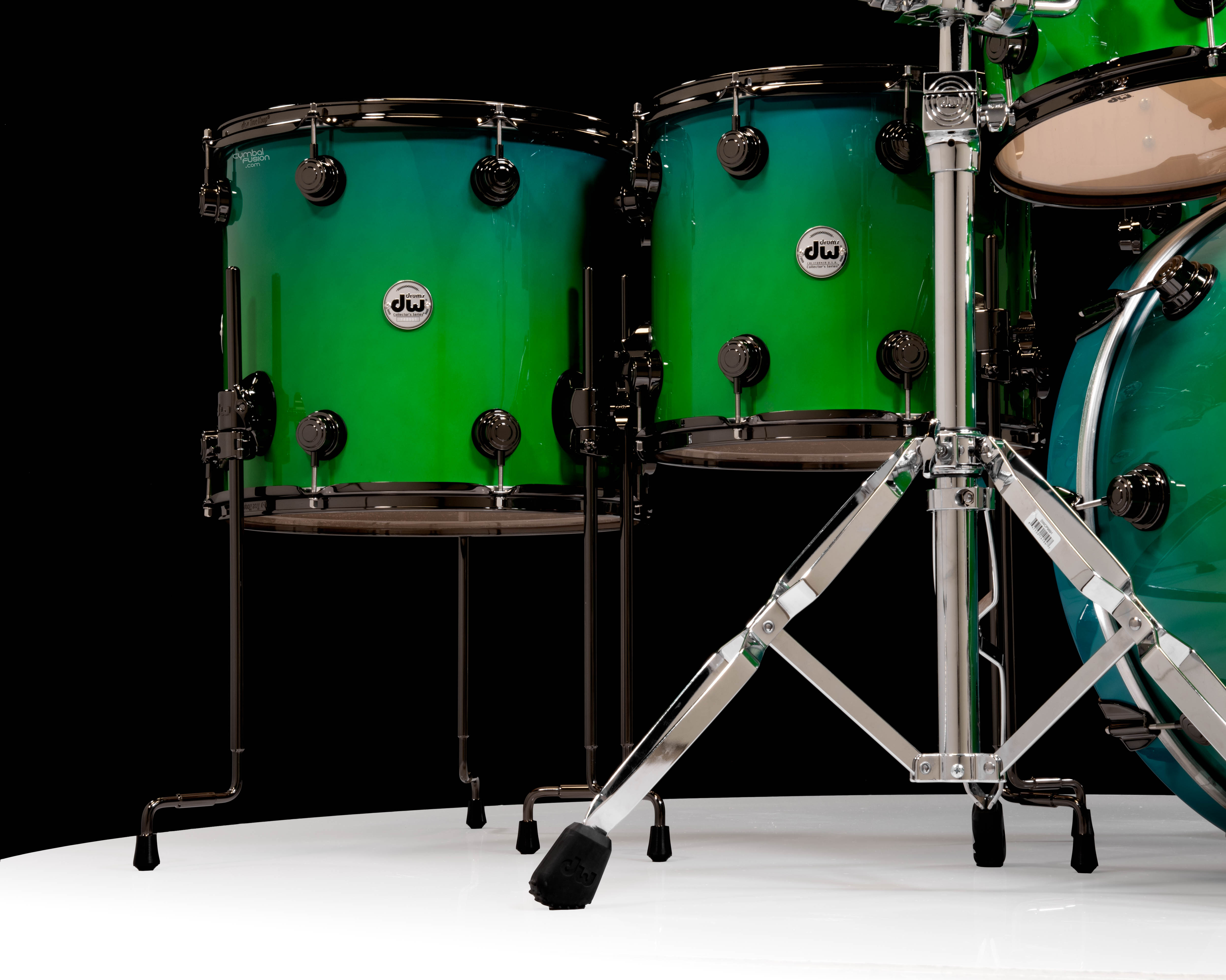 DW Collector's Series 6pc SSC Maple Regal Blue to Sea Green