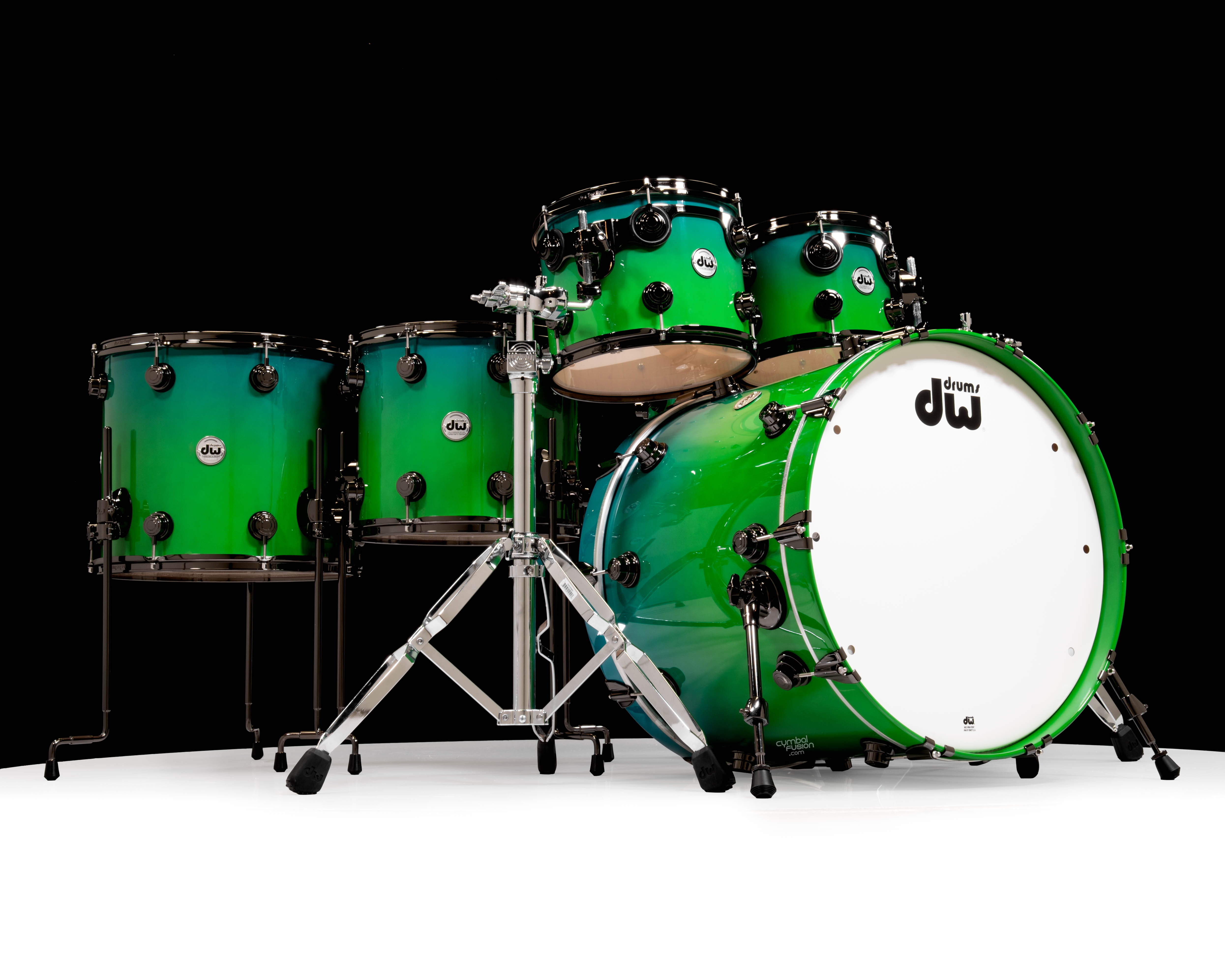 DW Collector's Series 6pc SSC Maple Regal Blue to Sea Green