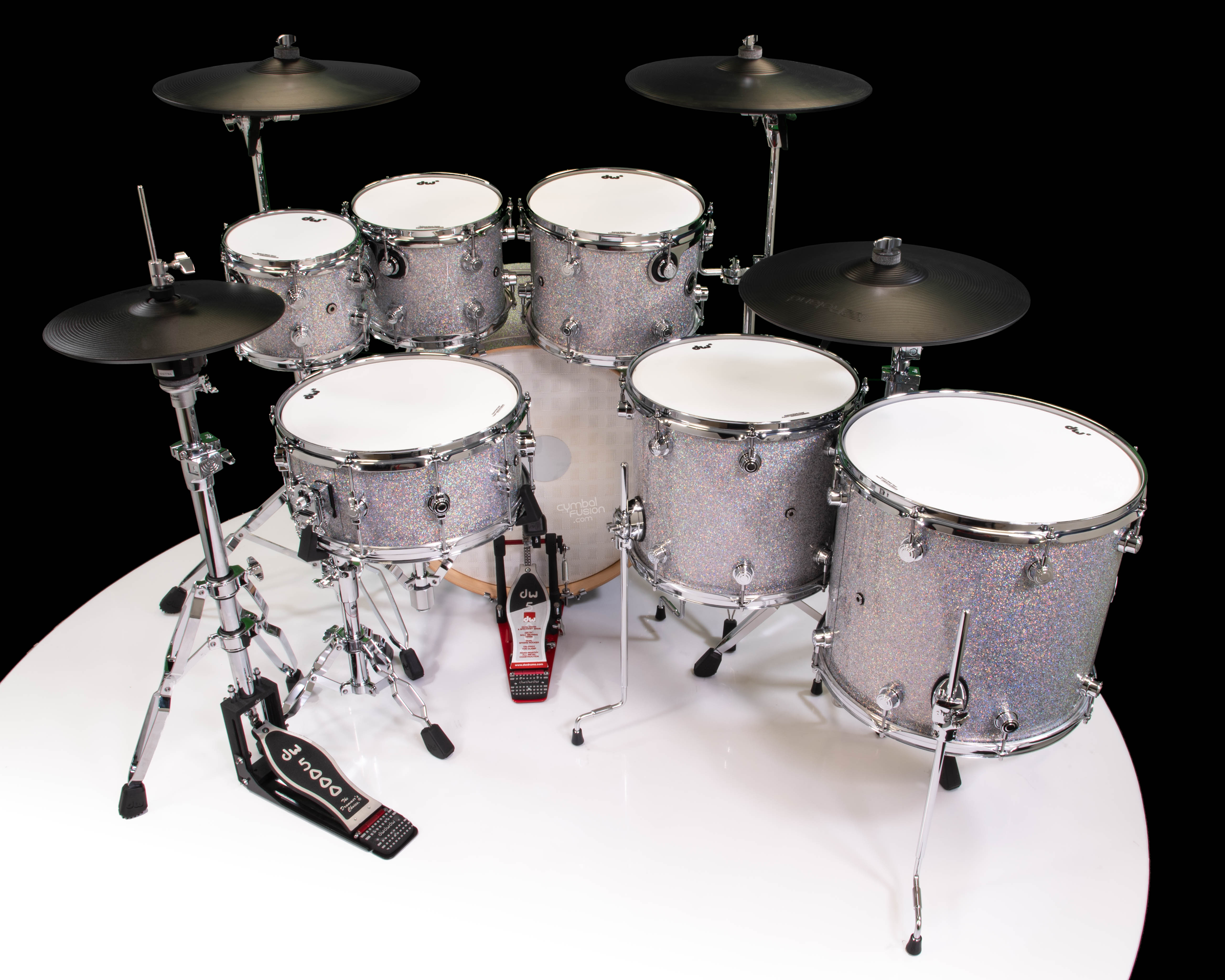 【NY② 】　DWEフルセット DWe 7pc Diamond Nebula Complete Set with Hardware and Roland Cymbals