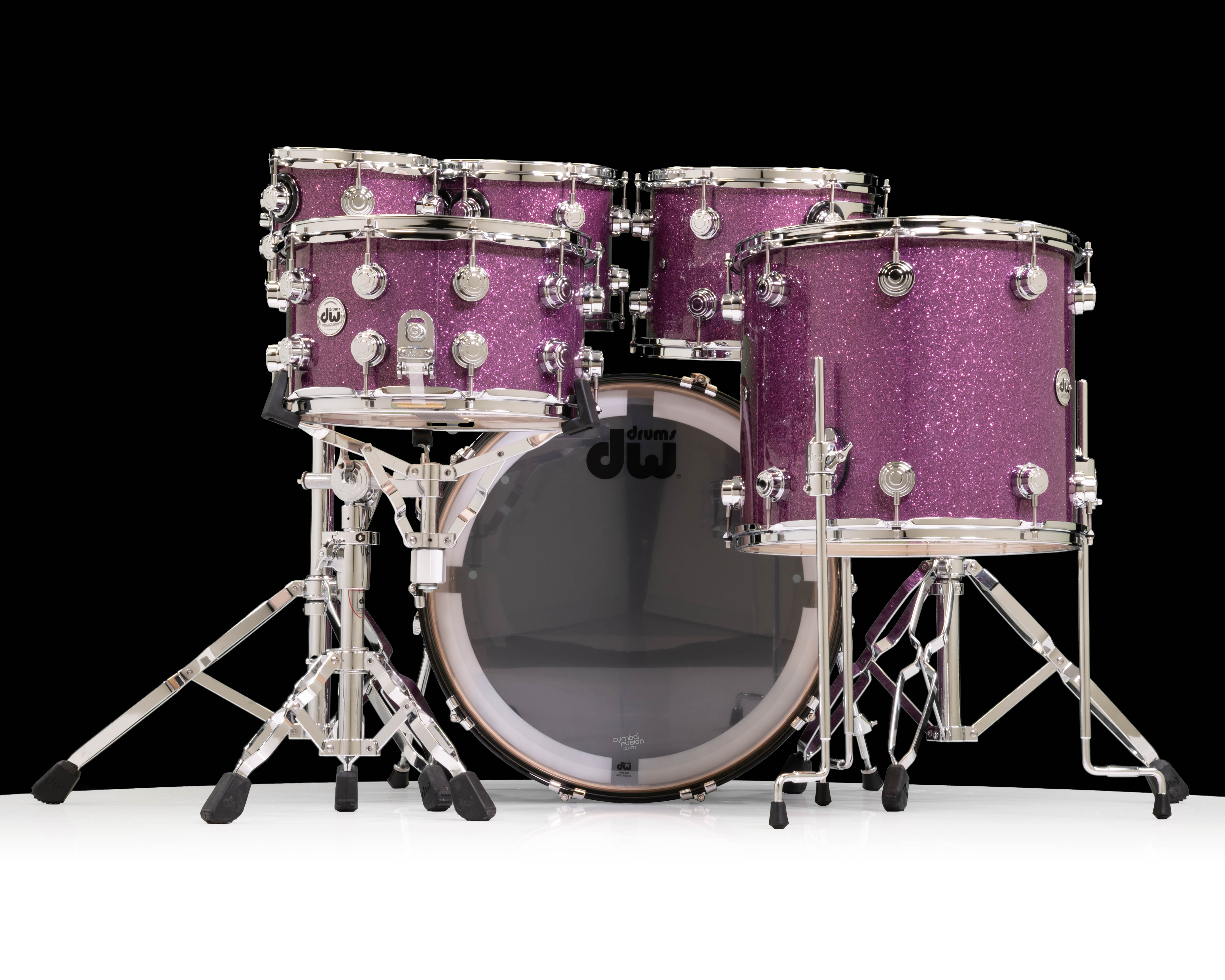 DW Collector's SSC Maple 6pc Shell Pack - Purple Glass