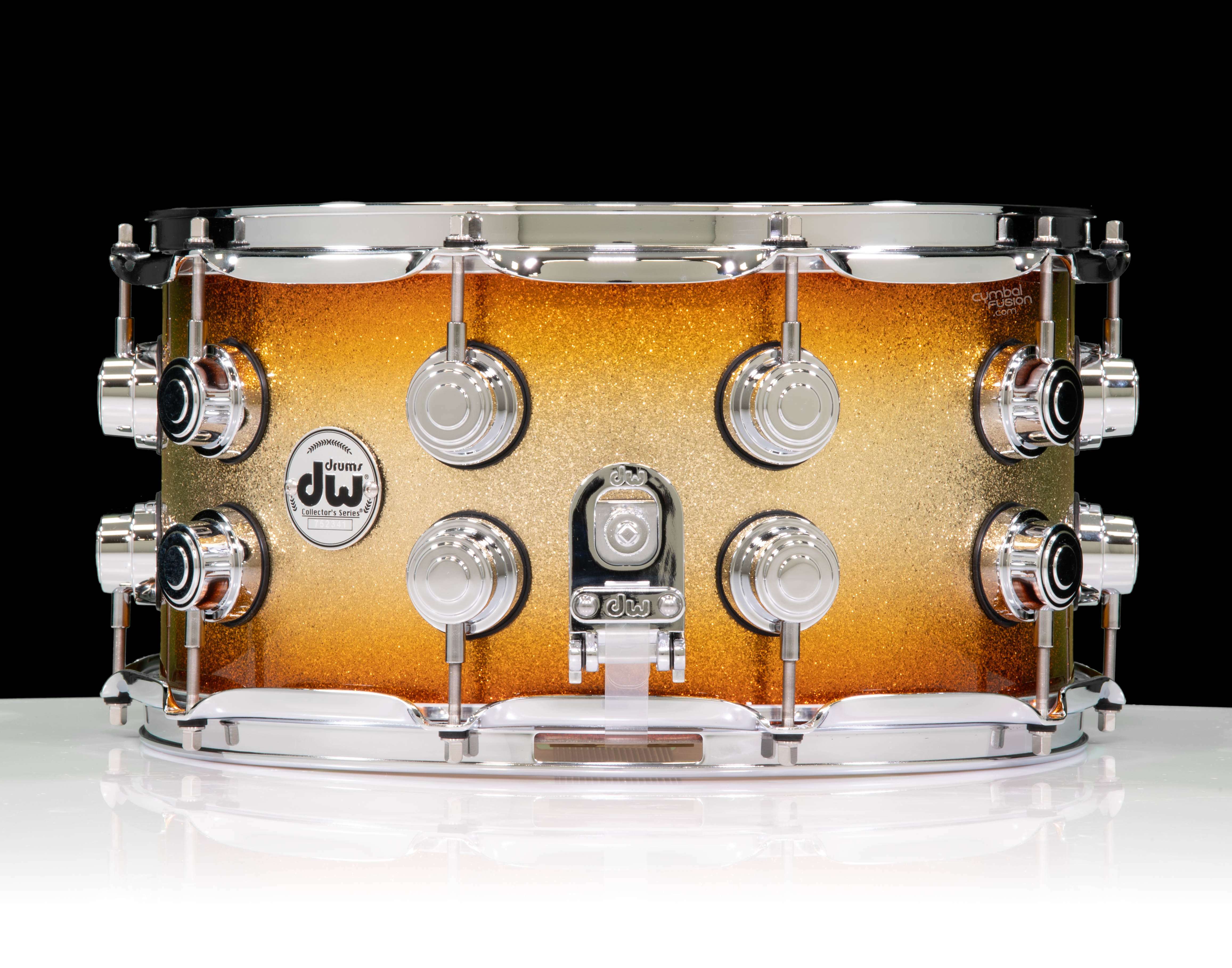 DW Collector's Series 7x14 SSC Maple Snare Drum Gold Glitz
