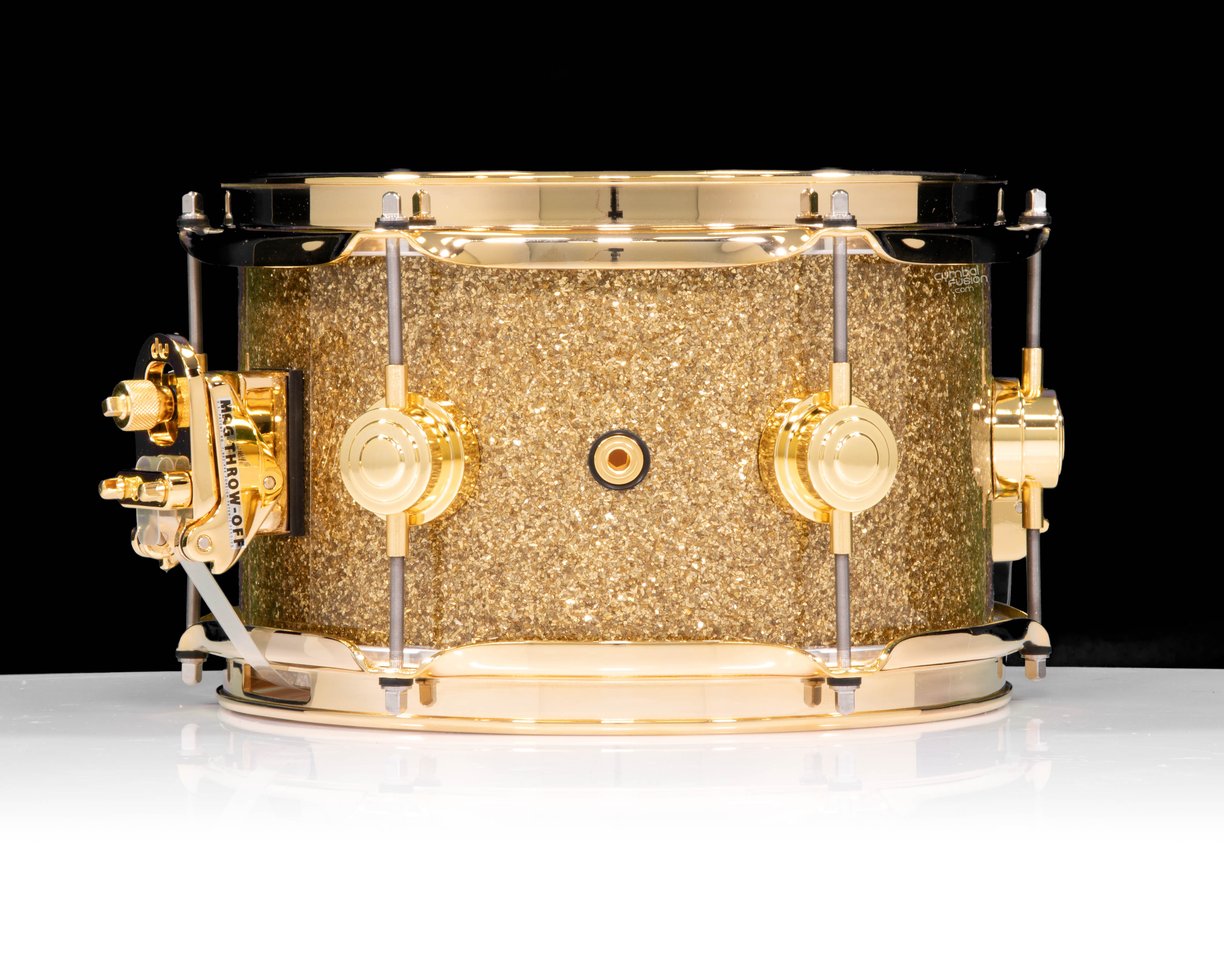 DW Collector's 6x10 SSC Maple Snare - Gold Glass w/Gold HW