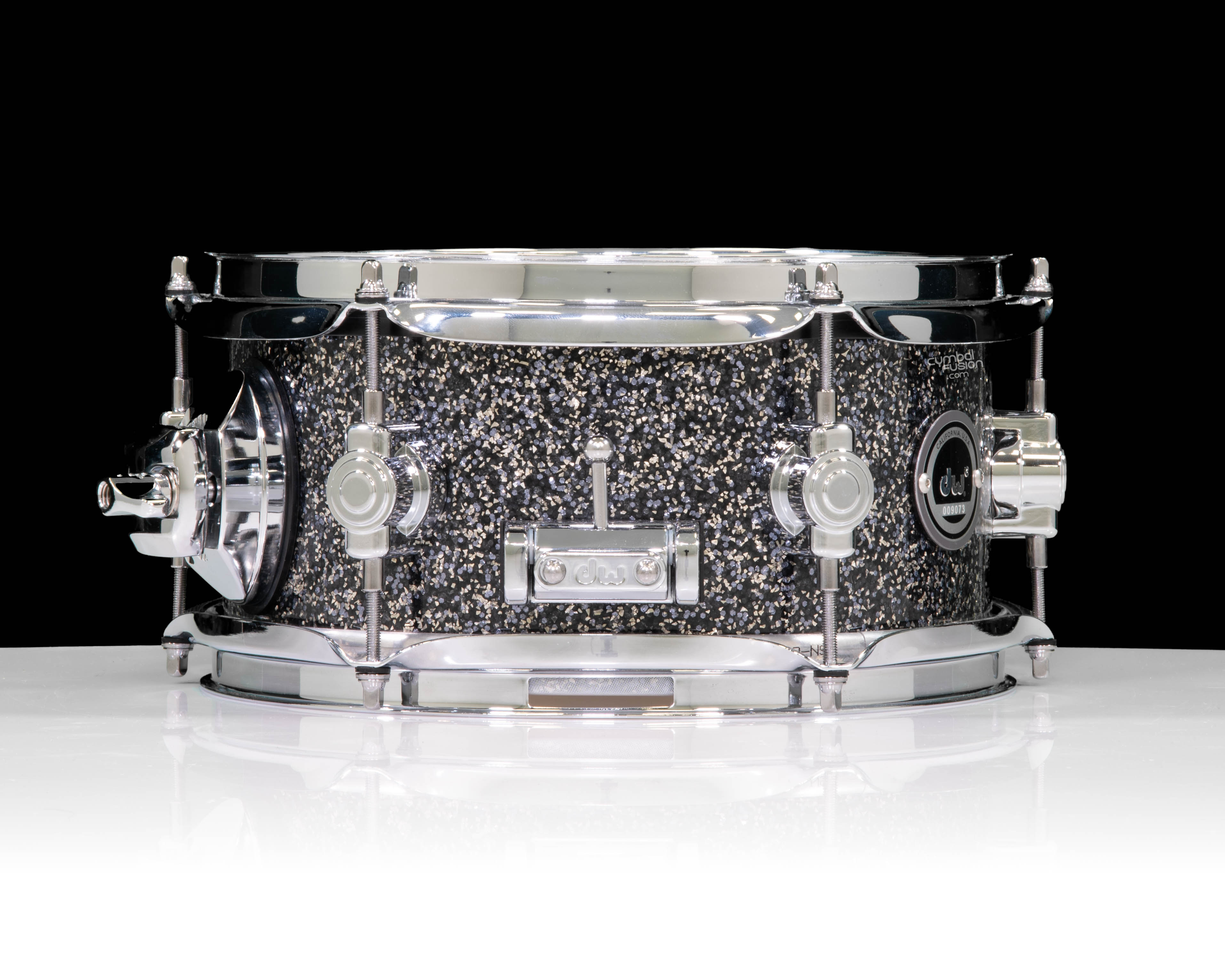DWe 5x10 Laser Black Galaxy Snare Drum Bundle (Drum, Hub and Software)