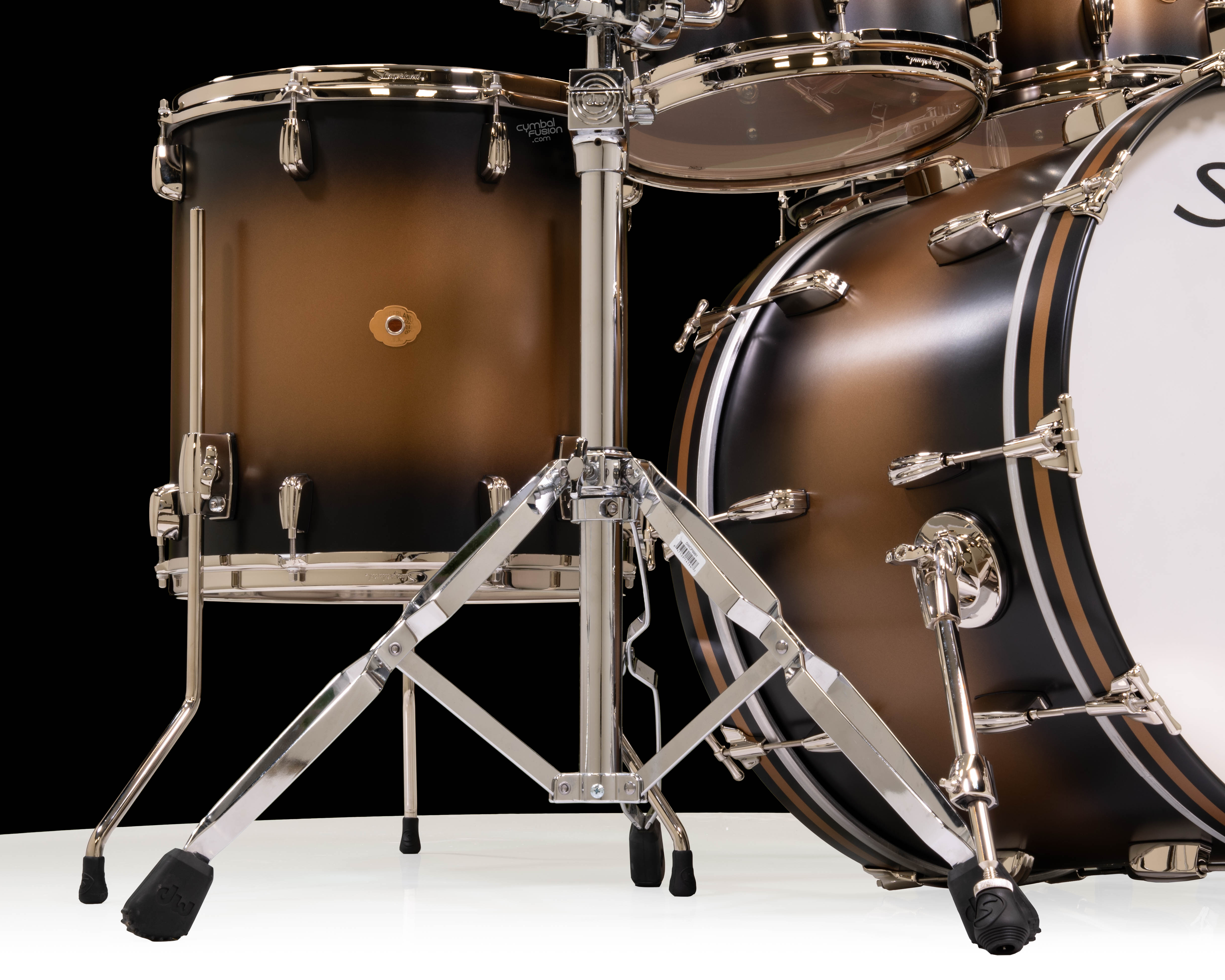 Slingerland Radio King 5pc Shell Pack - Black & Gold Lacquer