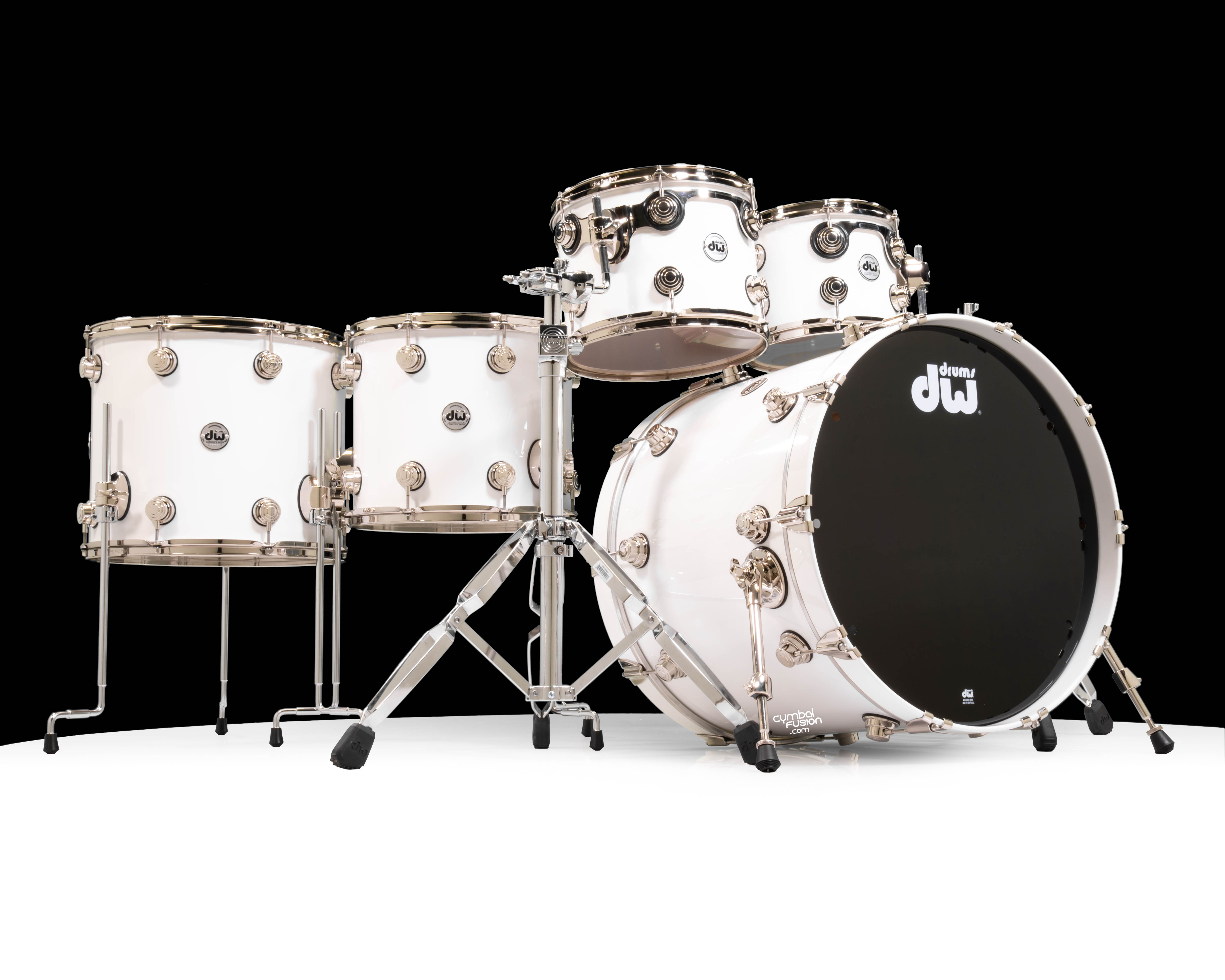 廃版・希少】高級ドラムセット DW Design Series ホワイト・マリン・パール 廃版・希少】高級ドラムセット DW Design Series ホワイト・マリン・パール