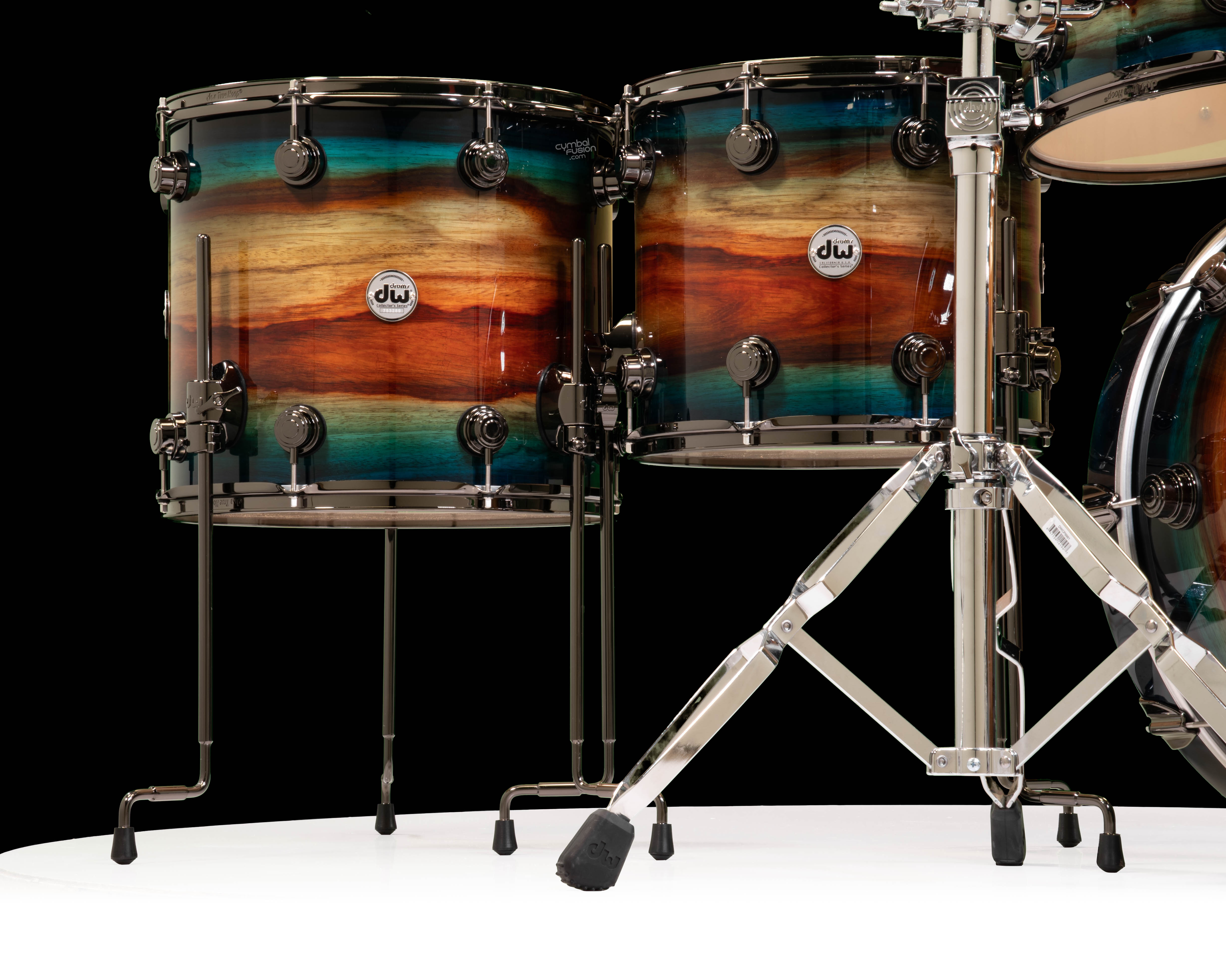 DW Collector's 5pc Sonicply Maple Kit - Natural to Quick Royal