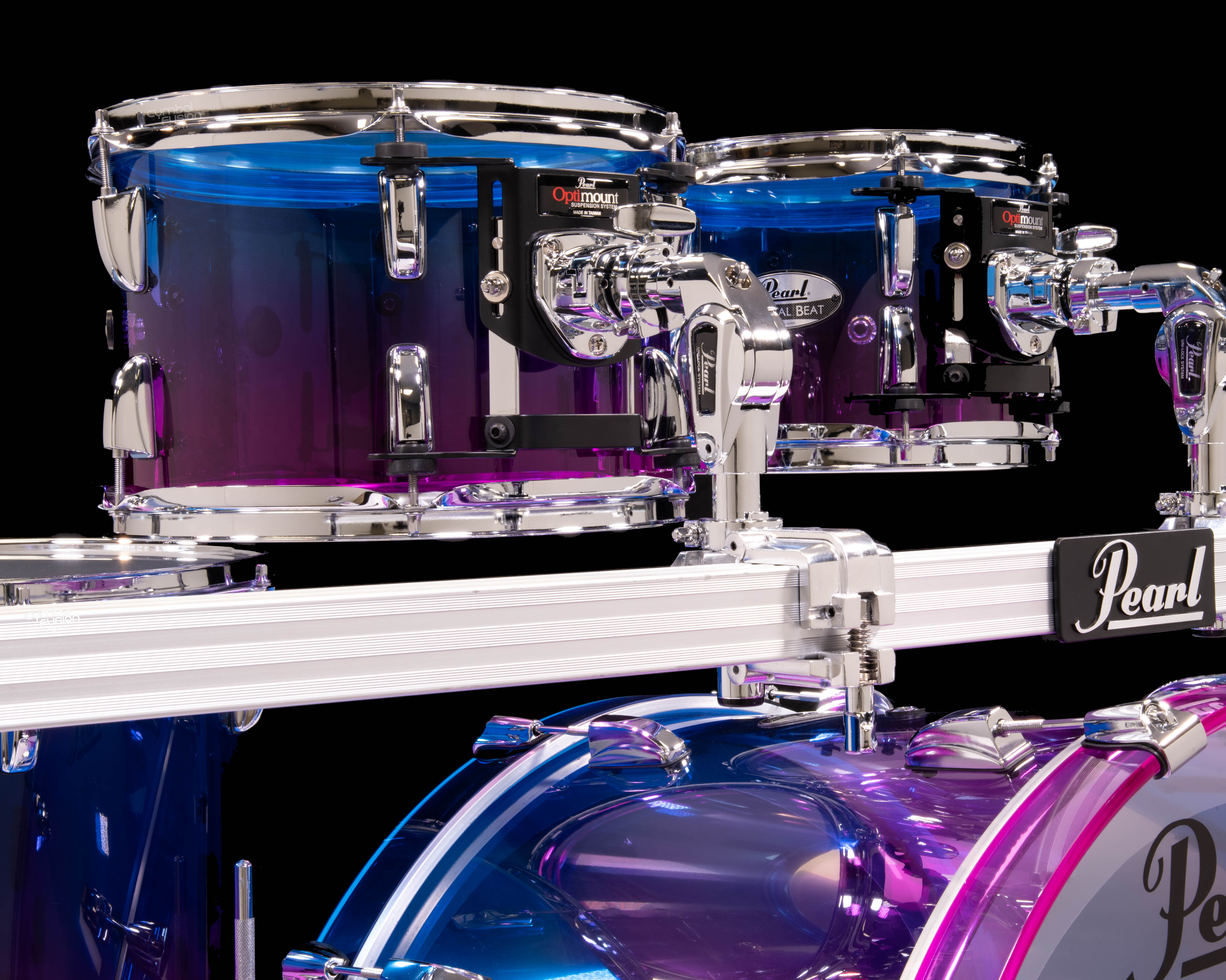 Pearl Crystal Beat Acrylic Drum Set – Cotton Candy 4pc Shell Pack