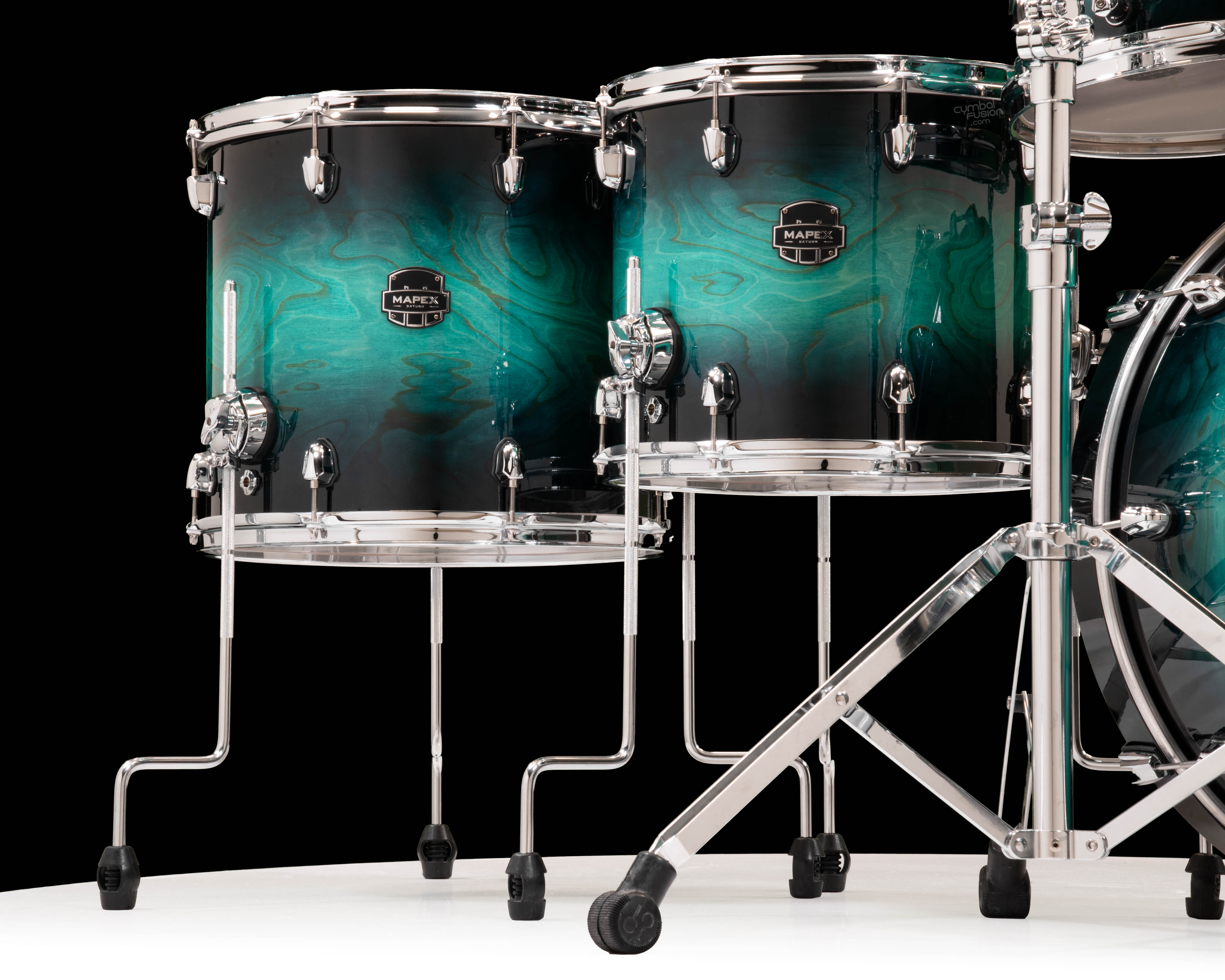 Mapex Saturn VI SR628XUZXT 5pc Maple/Walnut Drum Kit – Marine Teal