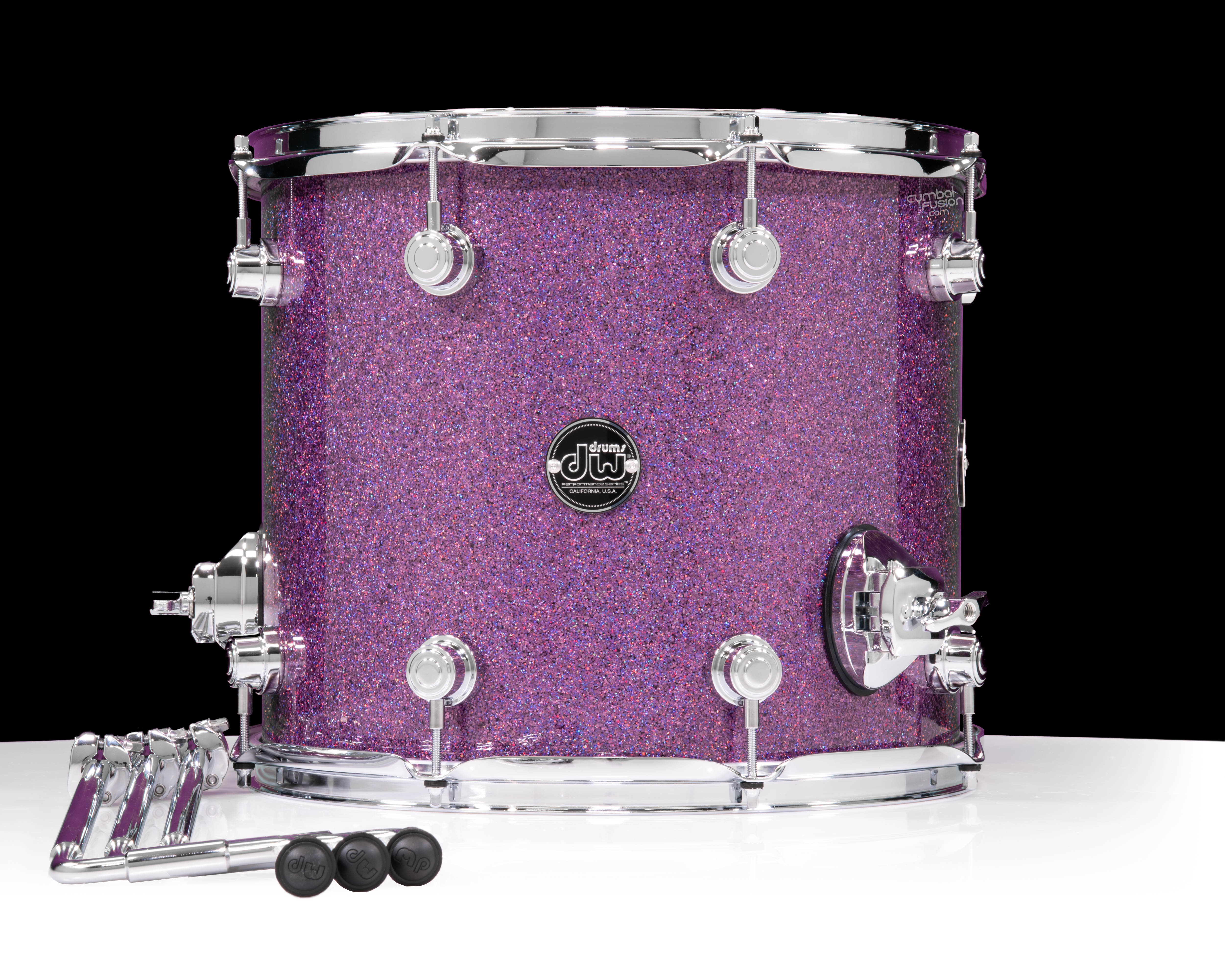 DW Performance Series 12x14 Floor Tom Purple Drift