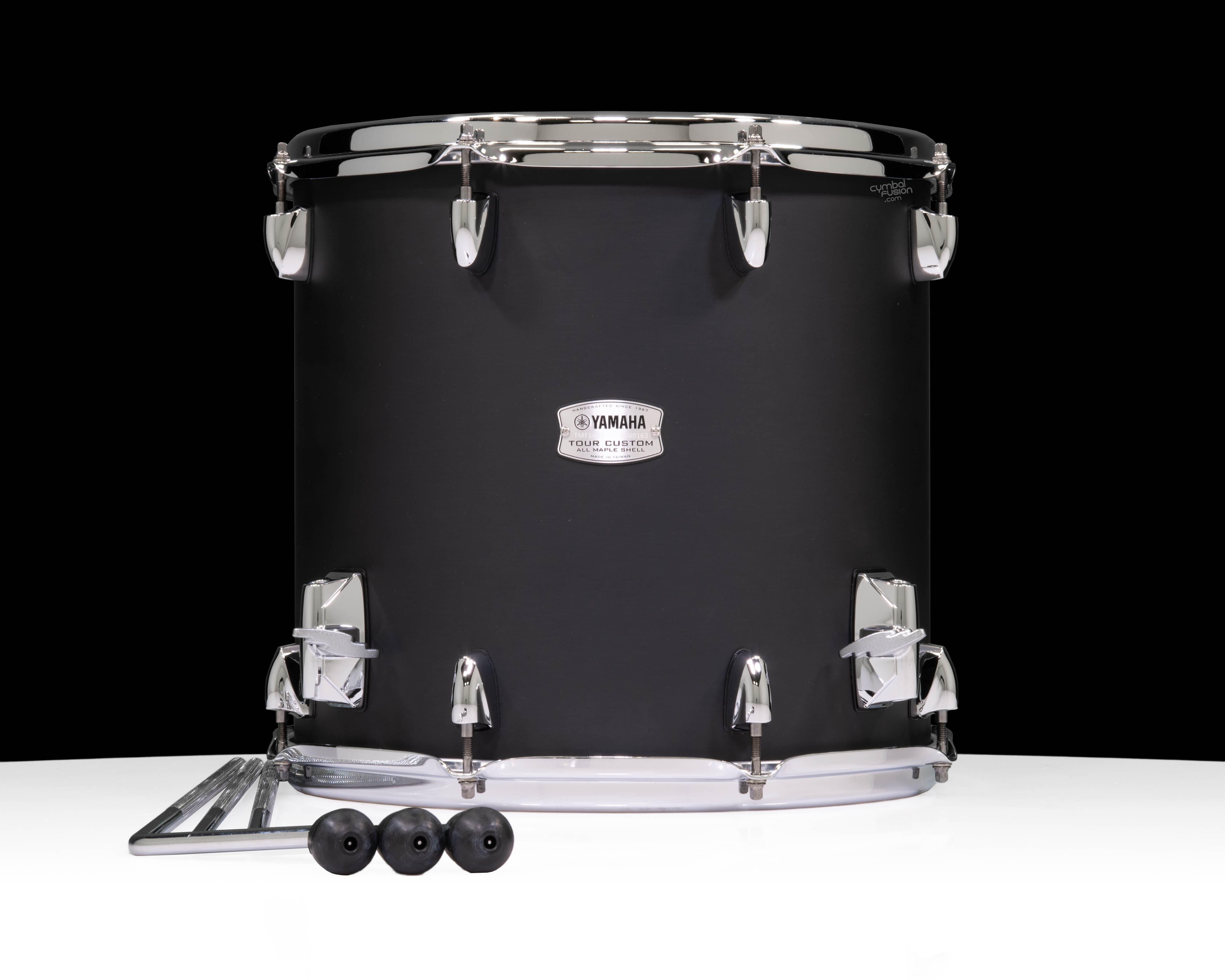 Yamaha Tour Custom 14”x13” Floor Tom – Licorice Satin | CymbalFusion