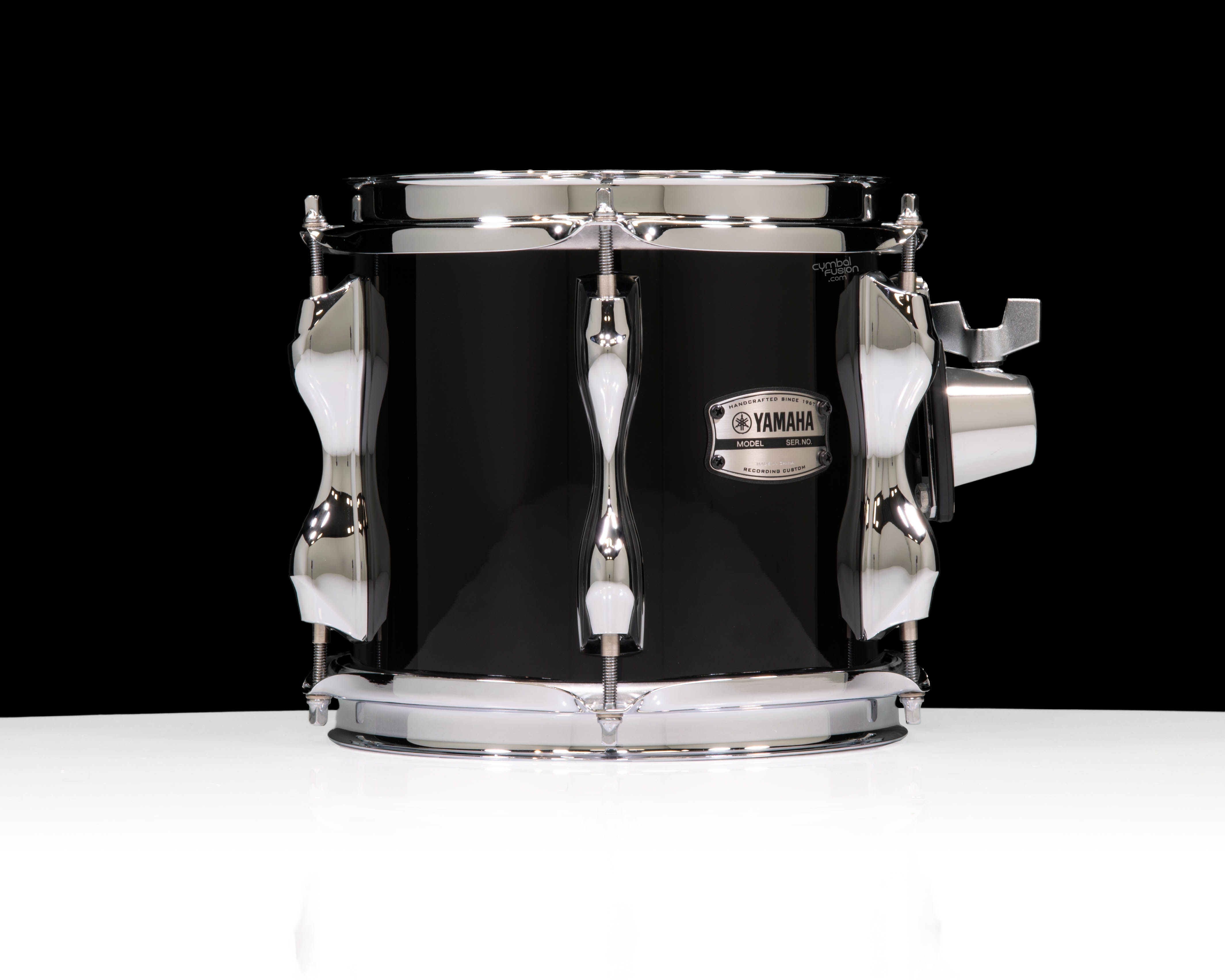 Yamaha Recording Custom 8”x7” Tom – Solid Black | CymbalFusion