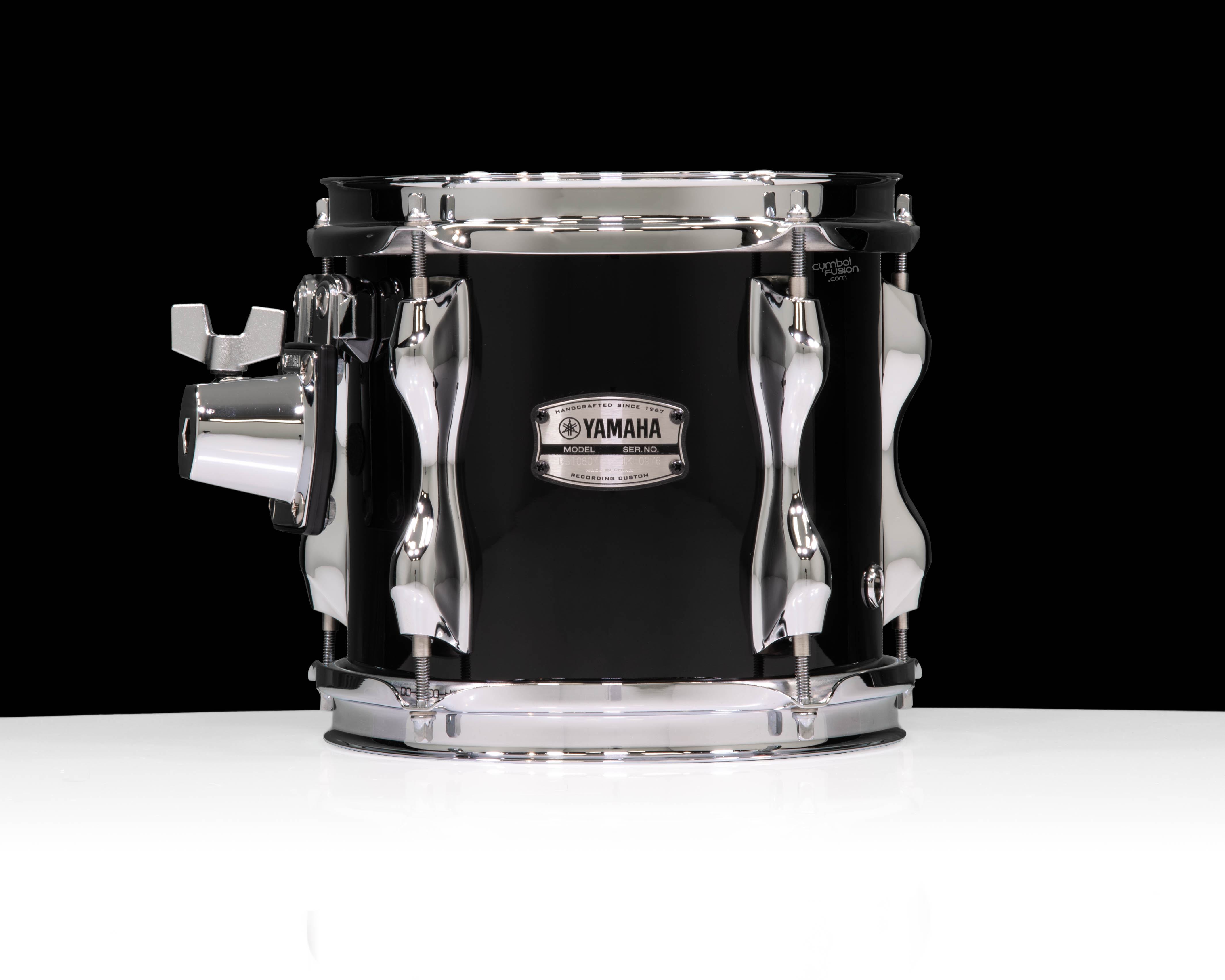 Yamaha Recording Custom 8”x7” Tom – Solid Black | CymbalFusion
