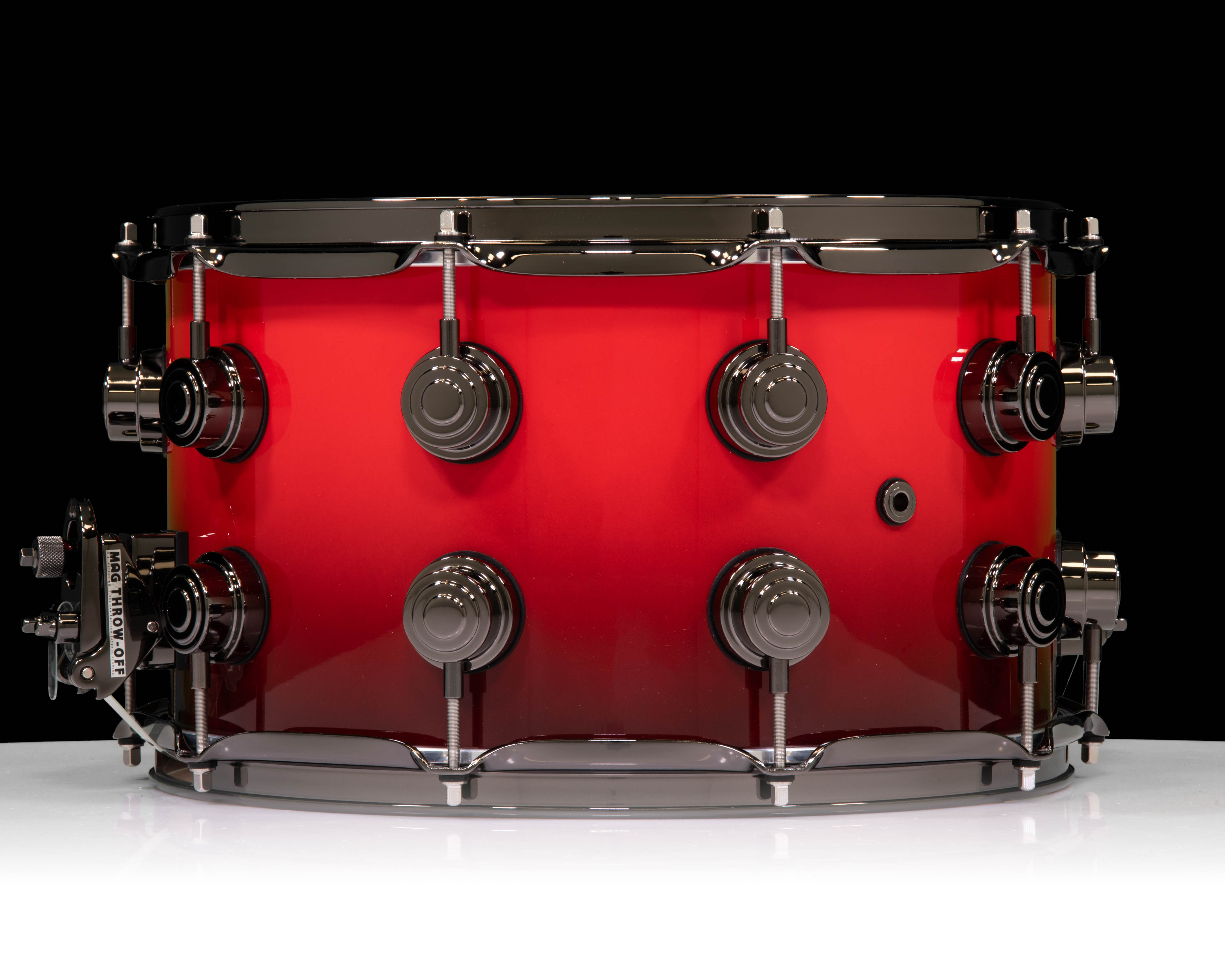 洋楽 Dominion/souls redemption DW Collector's SonicPly 8x14 Snare Drum – Scarlet Red to Piano
