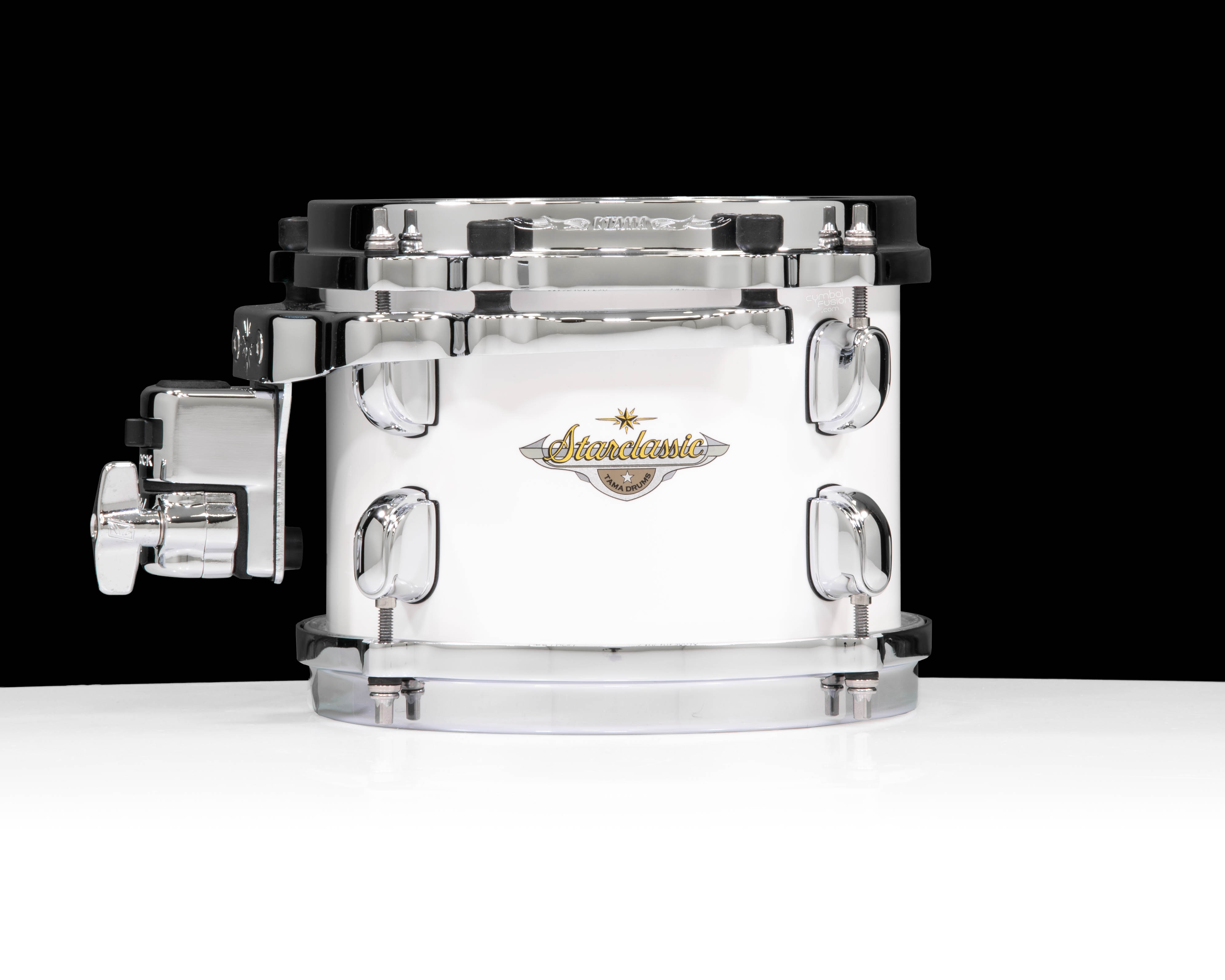 ｔａｍａ☆彡 Tama Starclassic Maple 6”x8” Tom – Piano w=White w/ Chrome