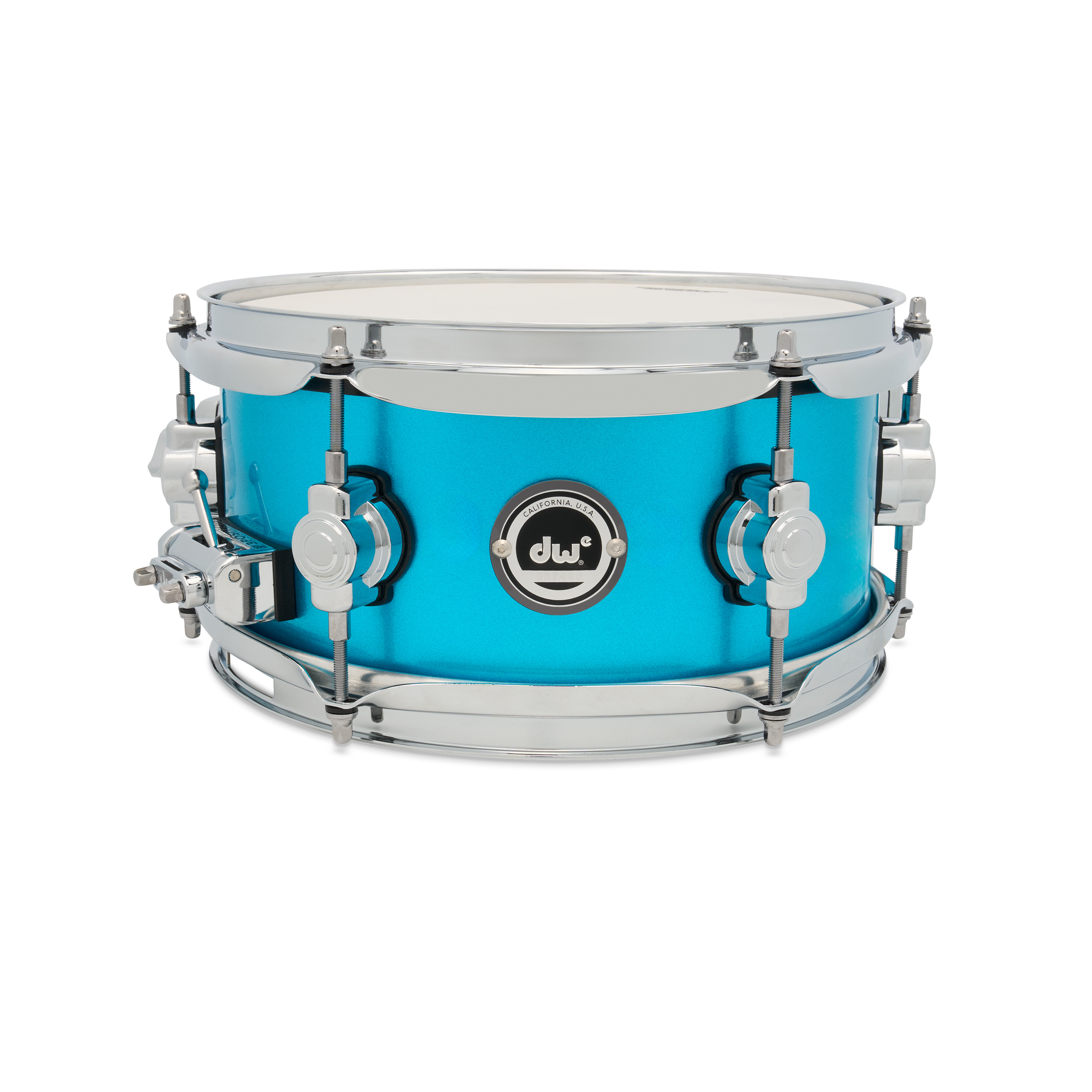 DWe Side Snare Bundle, Laser Blue Metallic Lacquer, 5x10