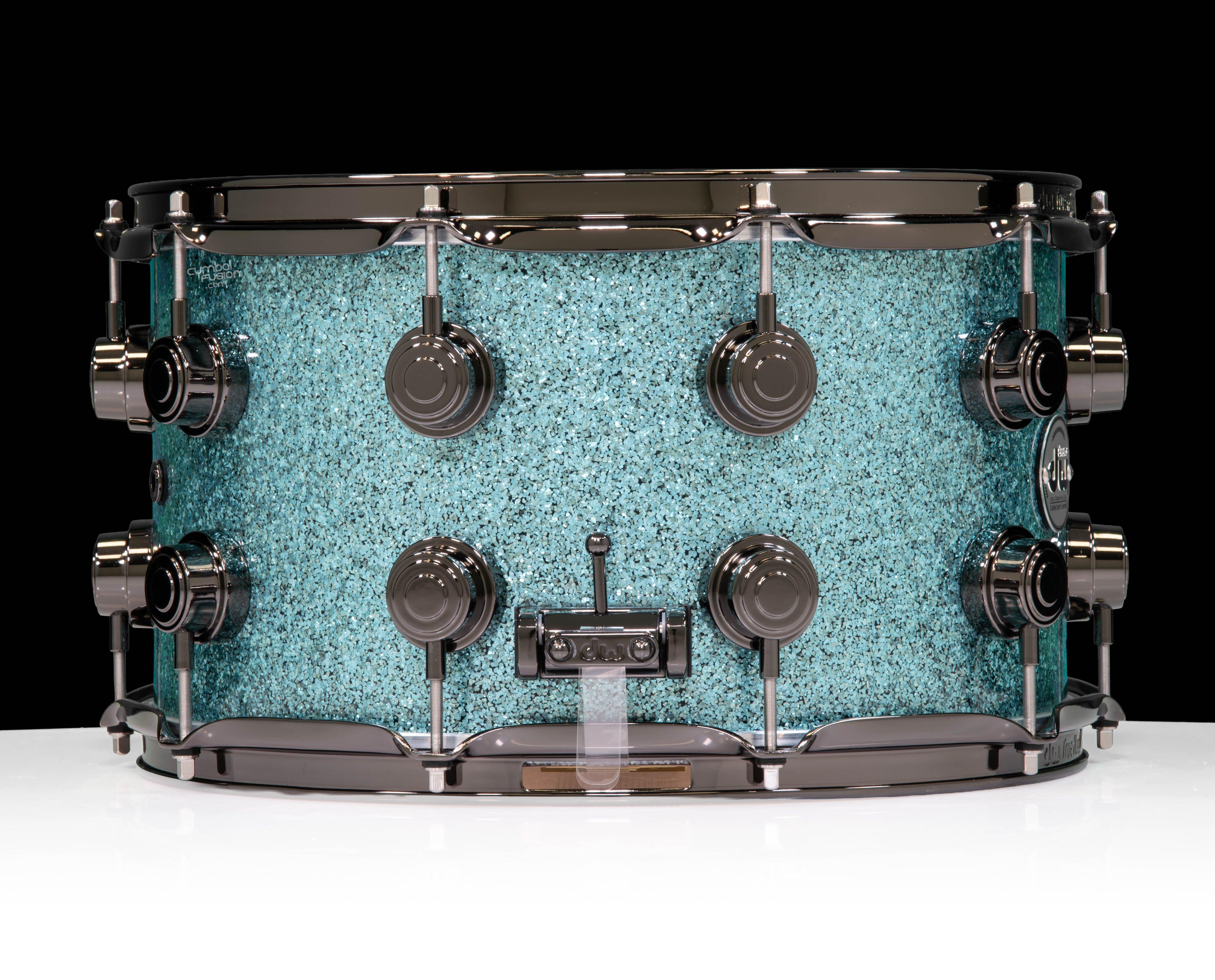 DW Collector's Series SSC Maple 14x8 Snare Drum - Aqua Glass