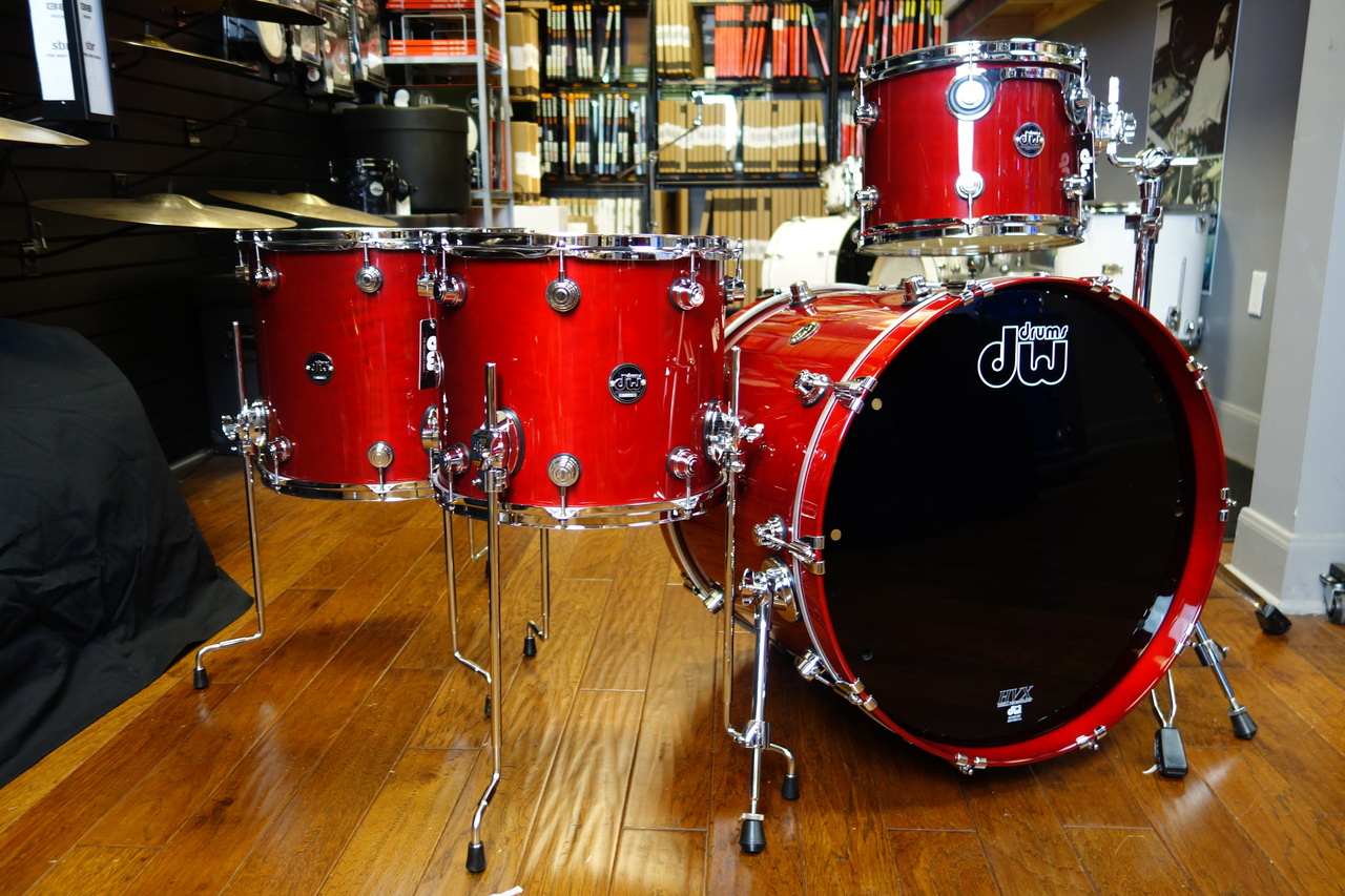 DW Performance Drum Kit Candy Apple Red 12/14/16/22