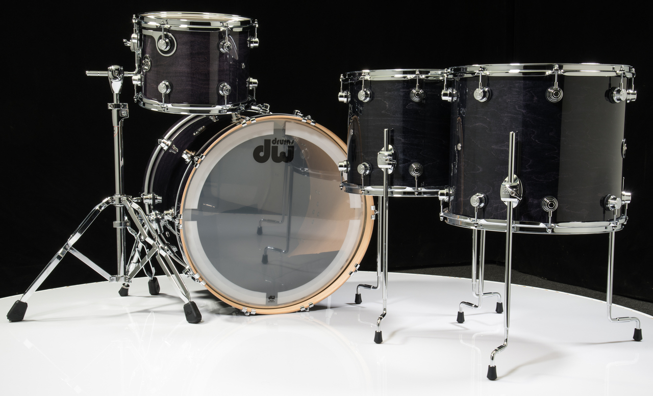 hiace_camp　FT40 DECK2セット DW Performance Drum Kit Ebony Stain 12/14/16/22